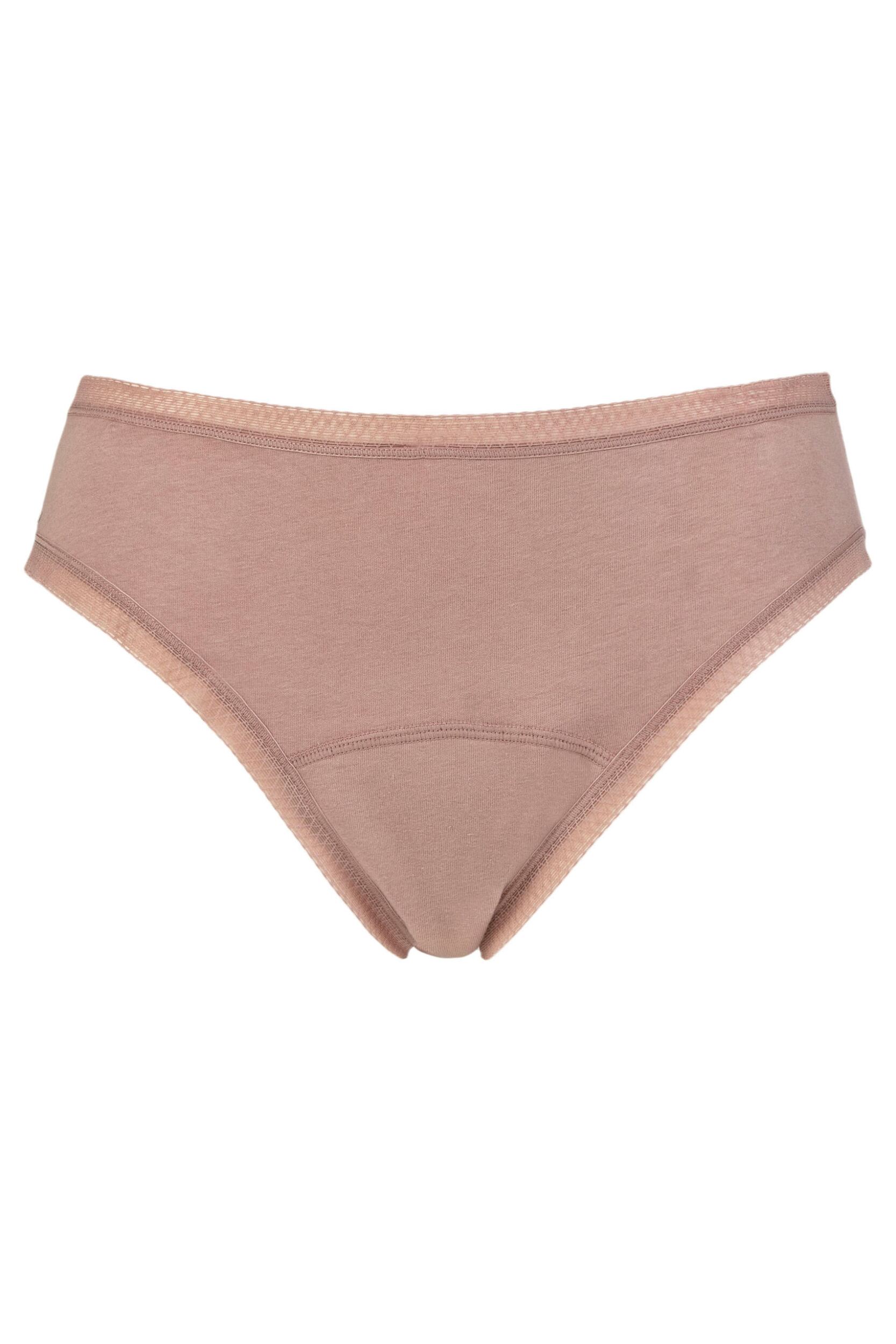 Women's 1 Pack Love Luna Period Bikini Briefs Mocha 12-14