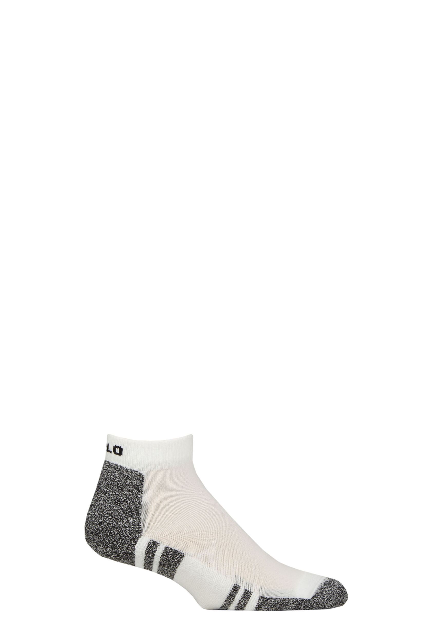 Thorlos Mens 1 Pair Lite Running Mini Crew Socks White 8-9.5 Mens
