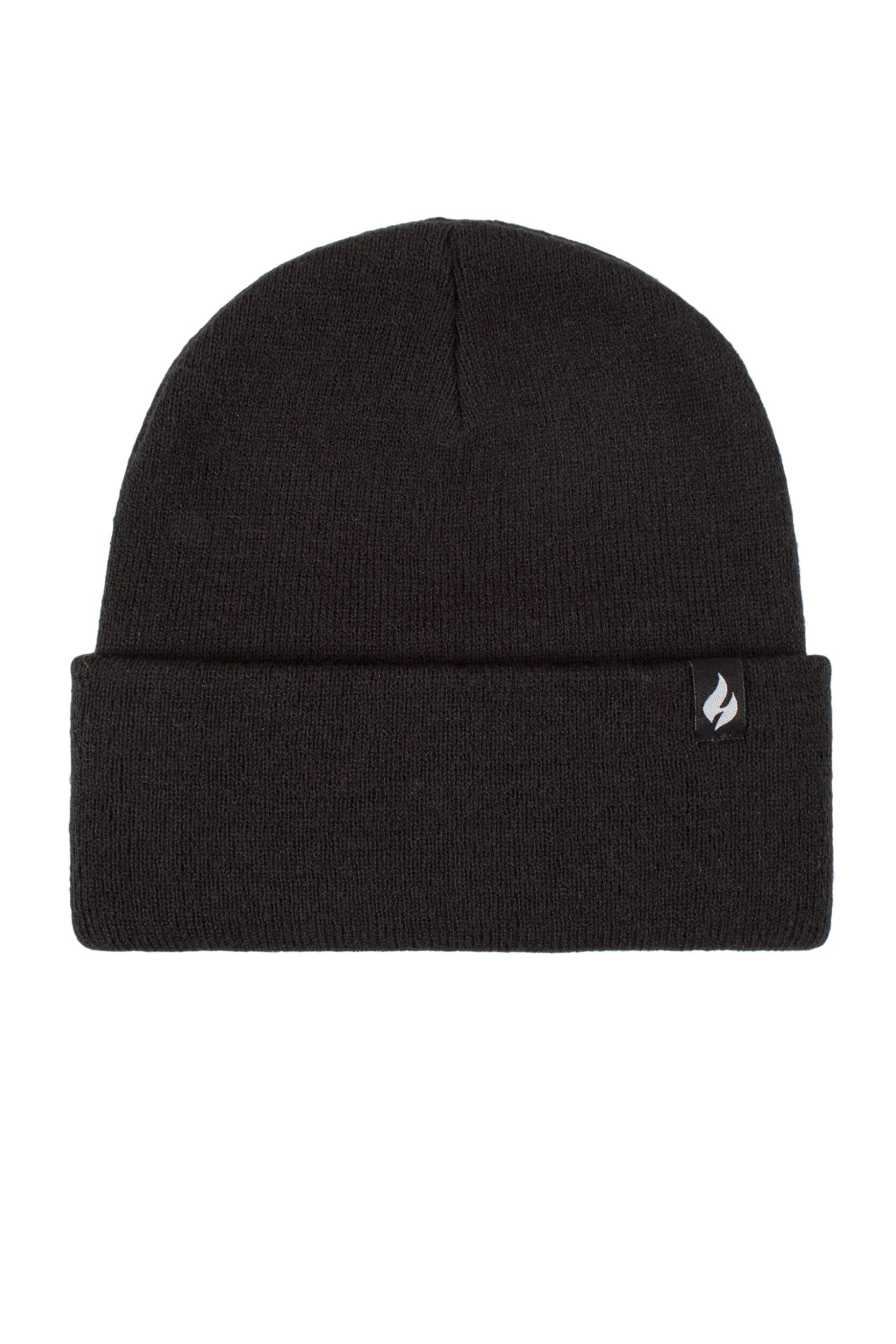 Mens and Women's 1 Pack SOCKSHOP Heat Holders Lite Maple Turnover Hat Black One Size