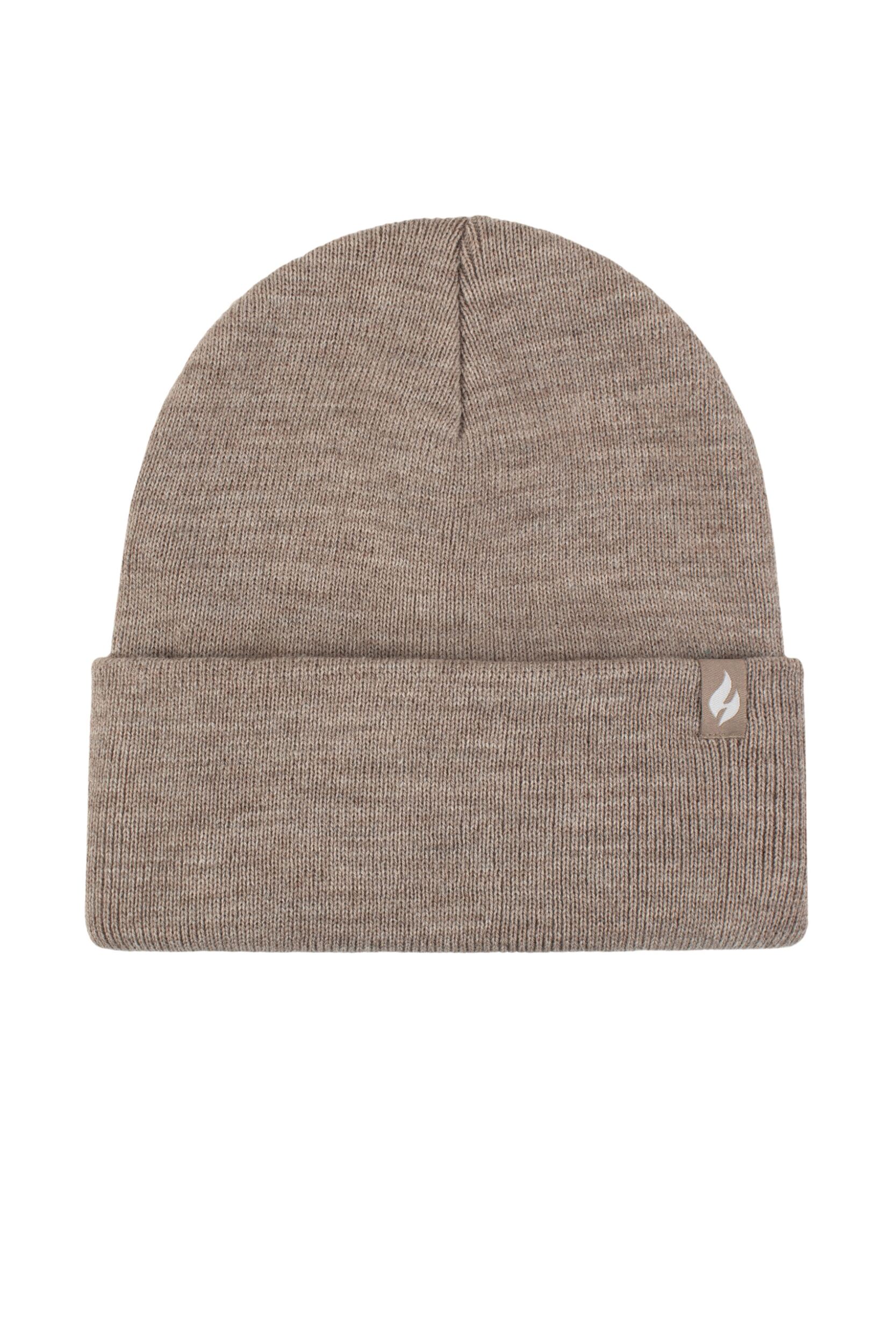 Mens and Women's 1 Pack SOCKSHOP Heat Holders Lite Maple Turnover Hat Oat One Size