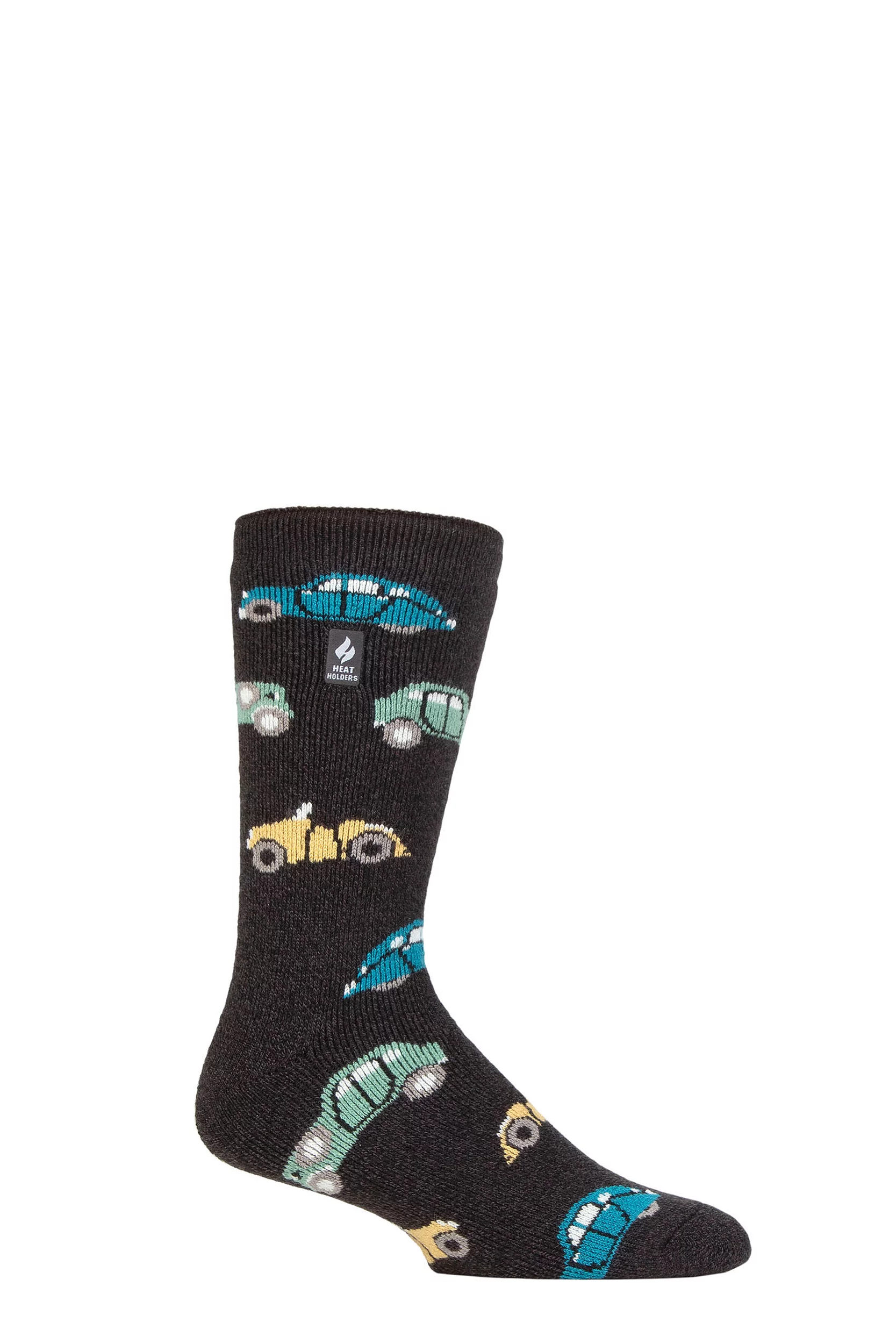 Mens 1 Pair SOCKSHOP Heat Holders 1.6 TOG Lite Hobby Thermal Socks Charcoal Transport 6