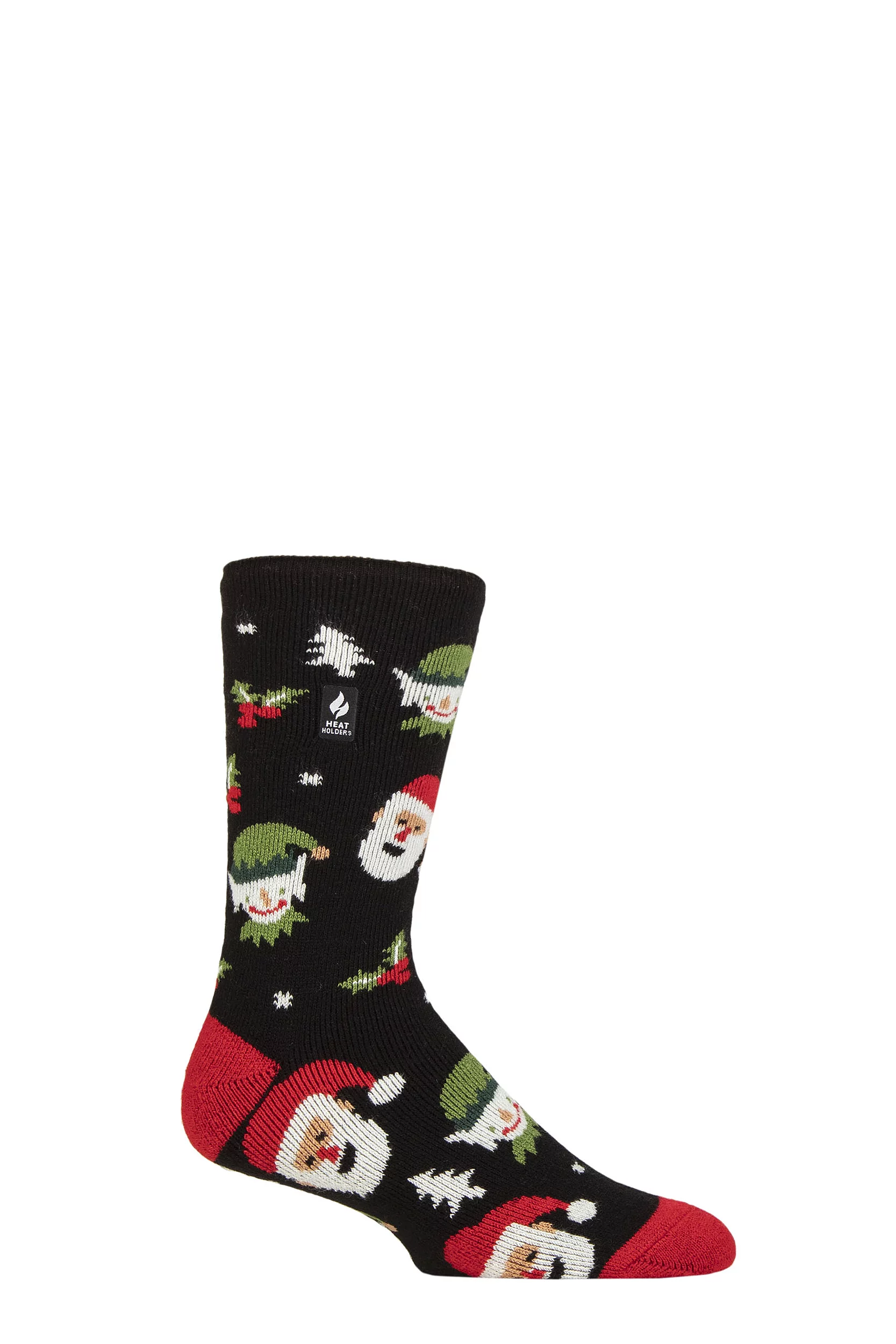 Mens 1 Pair SOCKSHOP Heat Holders 1.6 TOG Lite Christmas Socks Santa / Elf 6