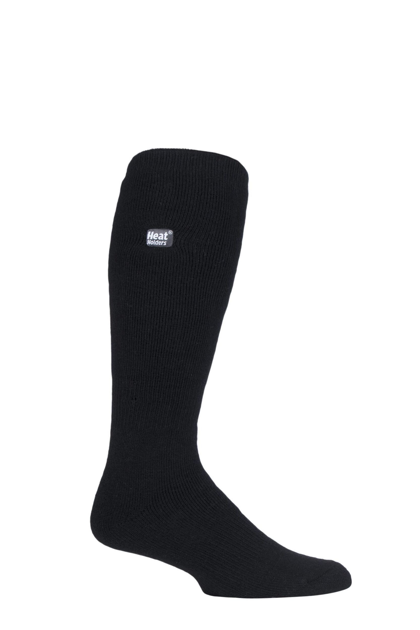 1 Pair Black 1.6 TOG Lite Long Knee High Socks Men's 6-11 Mens - Heat Holders