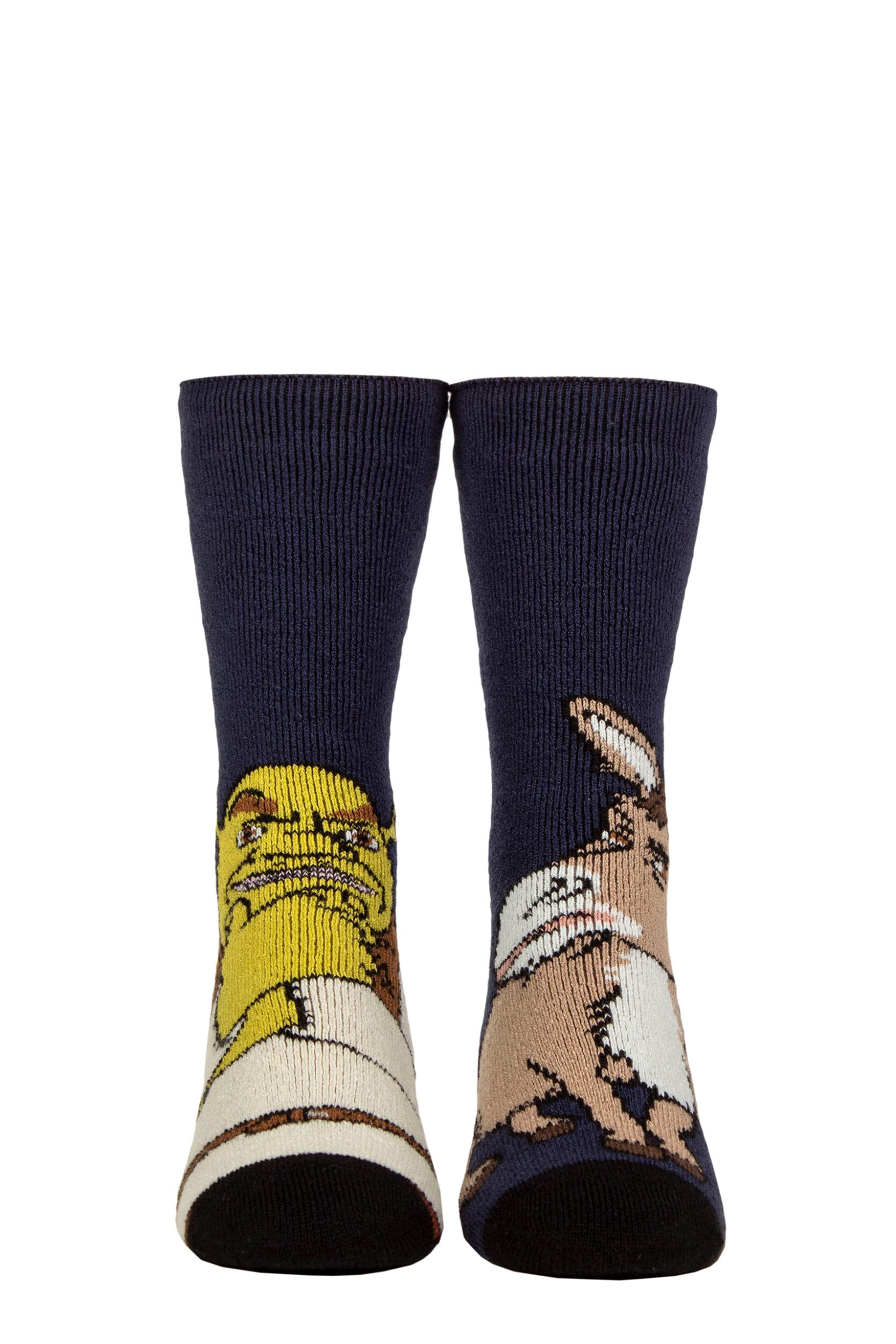 Mens 1 Pair SOCKSHOP Heat Holders 1.6 TOG Lite Shrek Thermal Socks Navy 6-11