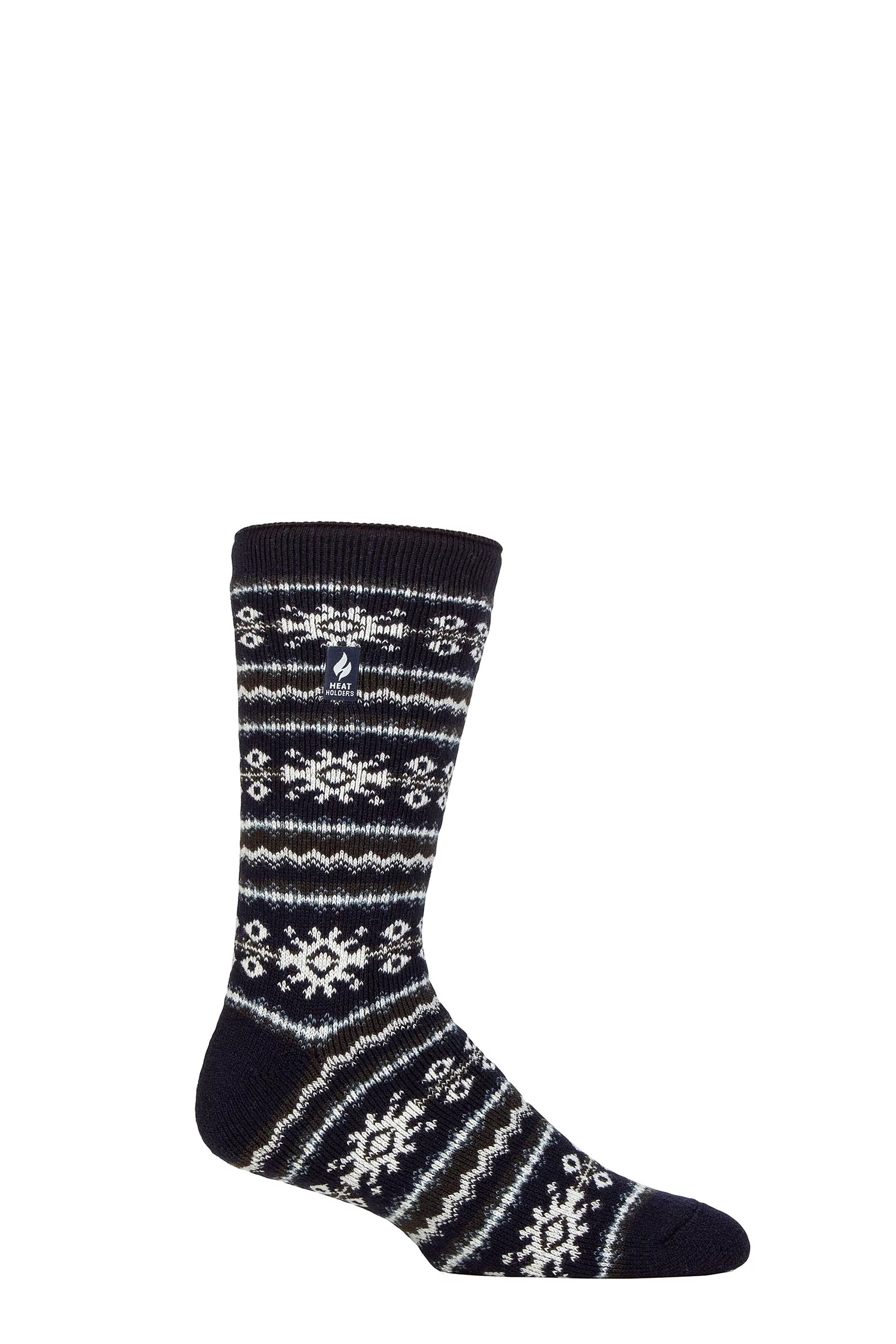 Mens 1 Pair SOCKSHOP Heat Holders Nordic Soul Warming Thermal Socks Nordic Navy 6