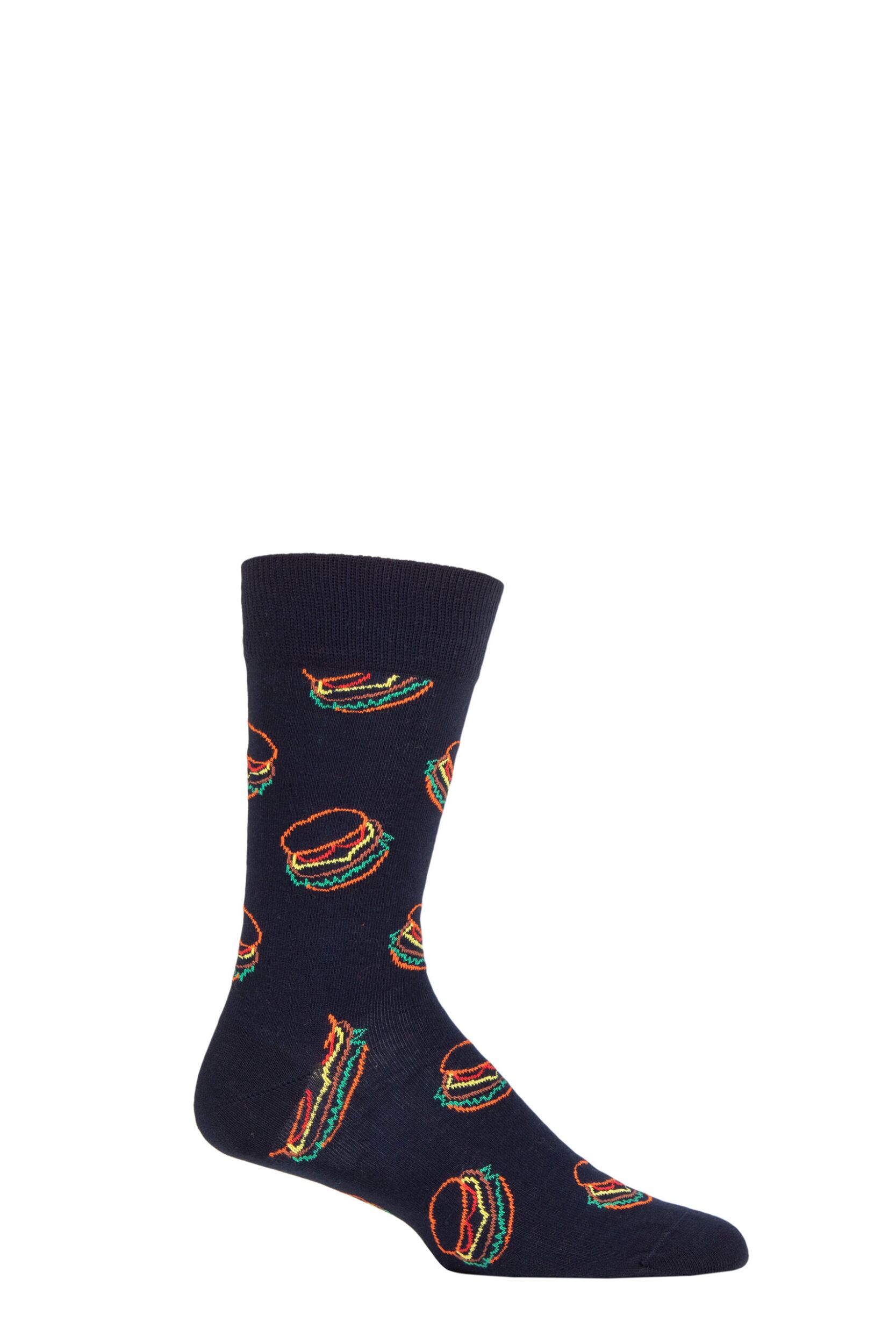 Happy Socks 1 Pair Lunch Time Socks Multi 4-7 Unisex