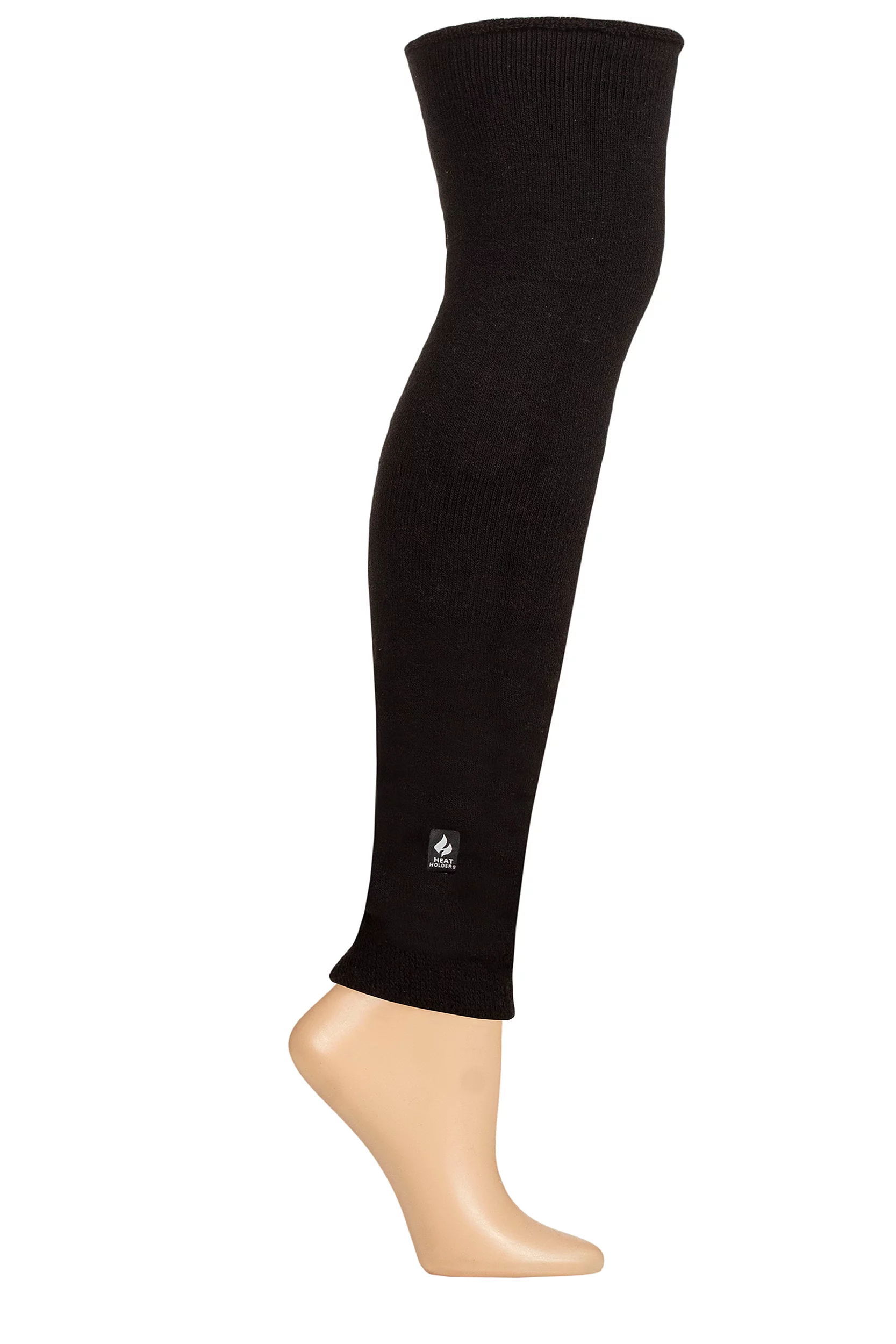 Mens and Women's 1 Pair SOCKSHOP Heat Holders IOMI FootNurse 1.1 TOG Lite Knee and Leg Warmers Black
