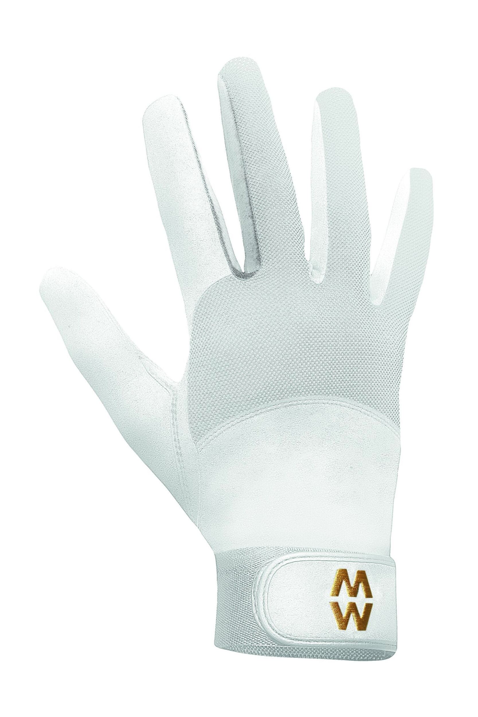 1 Pair White MacWet Long Mesh Sports Gloves Unisex 12 Unisex - Macwet