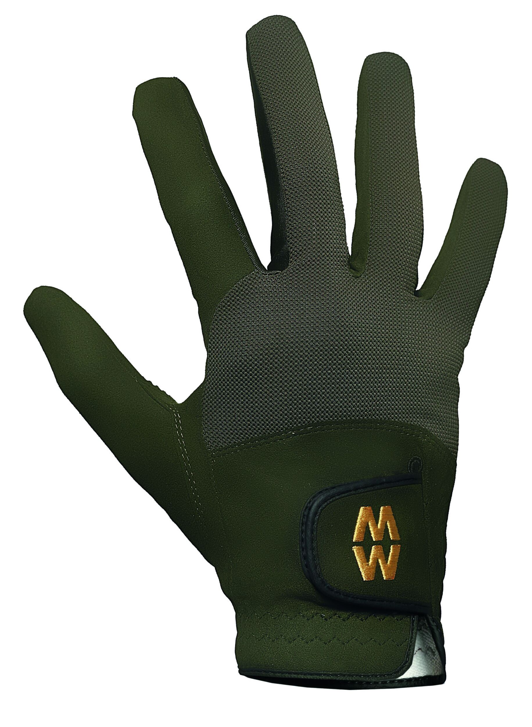 1 Pair Green MacWet Short Mesh Sports Gloves Unisex 12 Unisex - Macwet