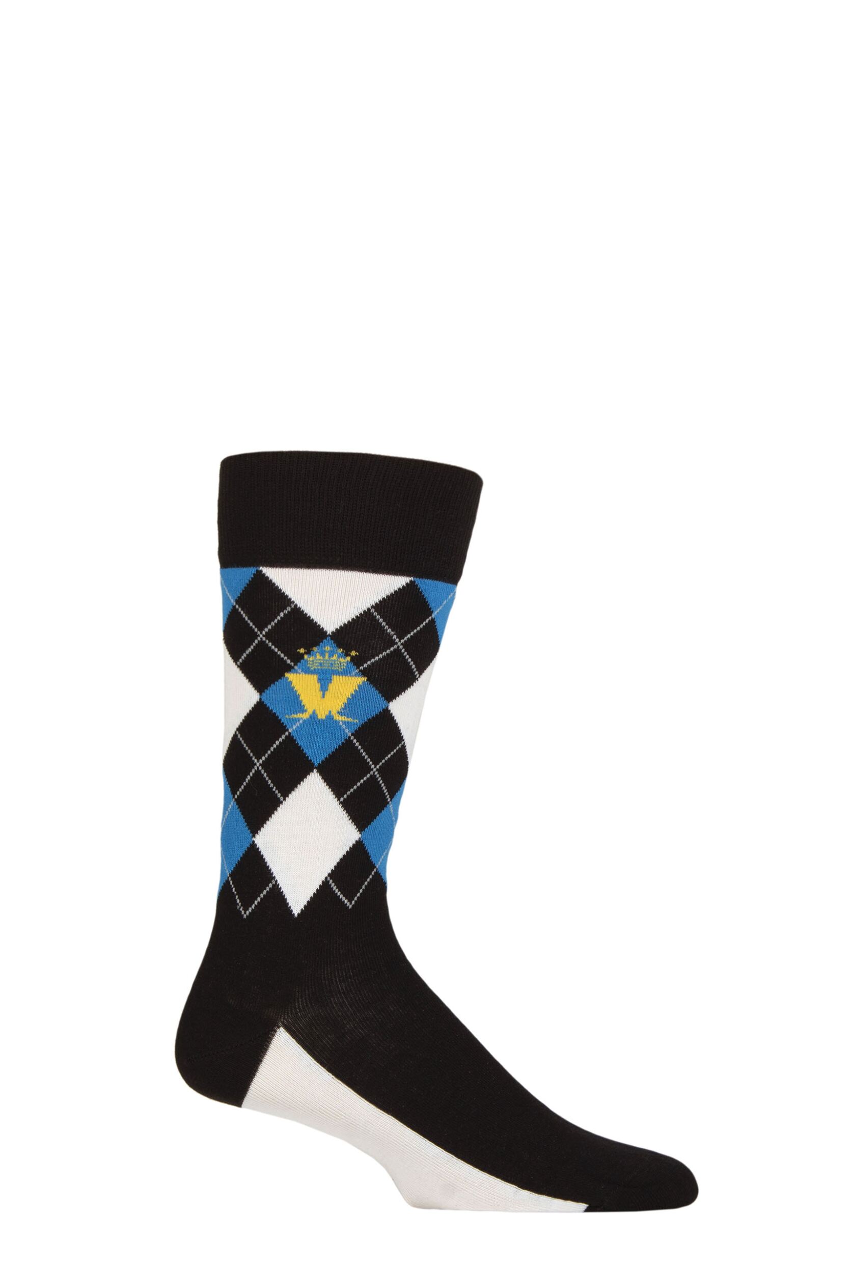 SOCKSHOP Music Collection 1 Pair Madness Cotton Socks Blue Diamond One Size
