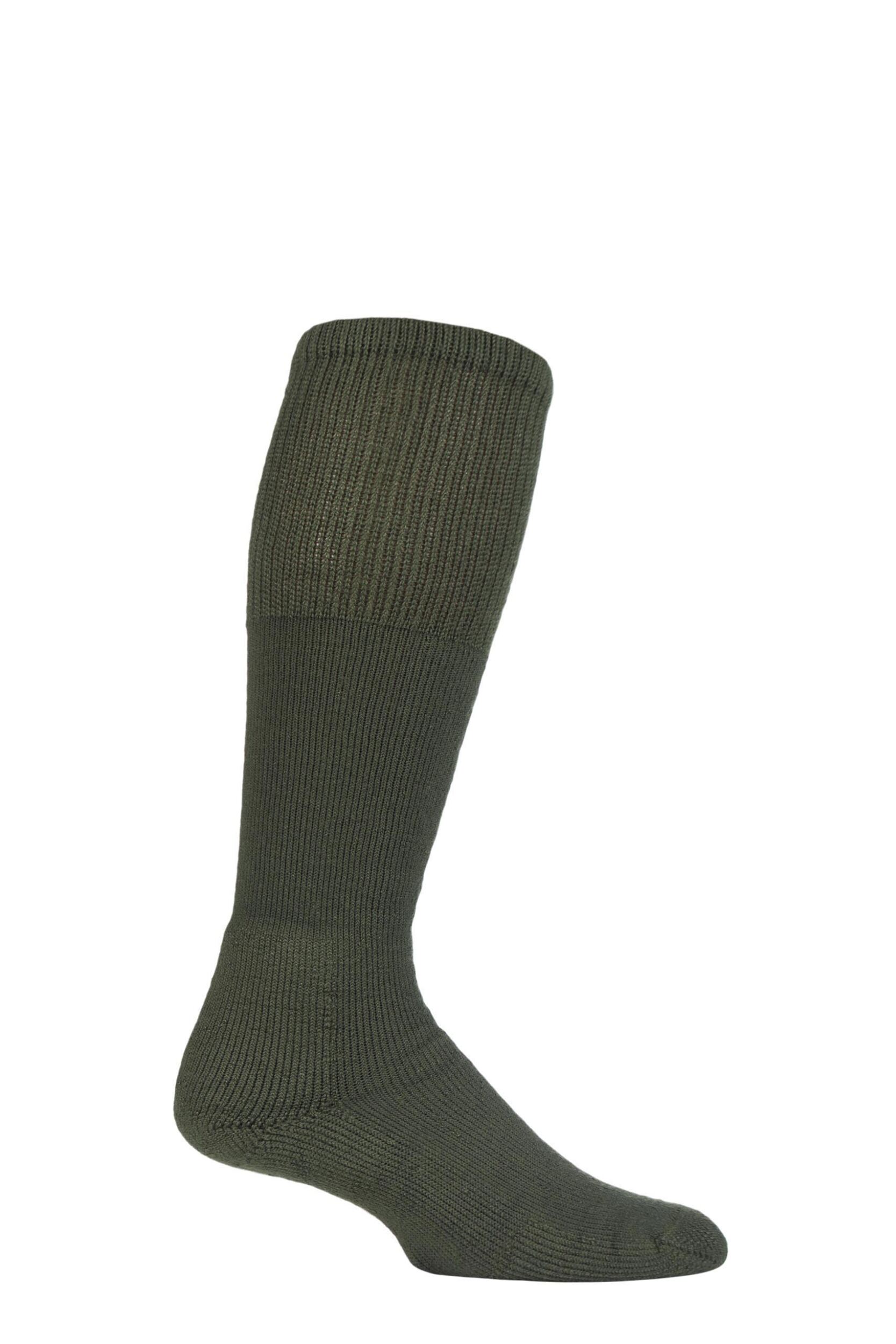 1 Pair Olive Military Boot Over the Calf Socks Men's 5-8 Mens - Thorlos