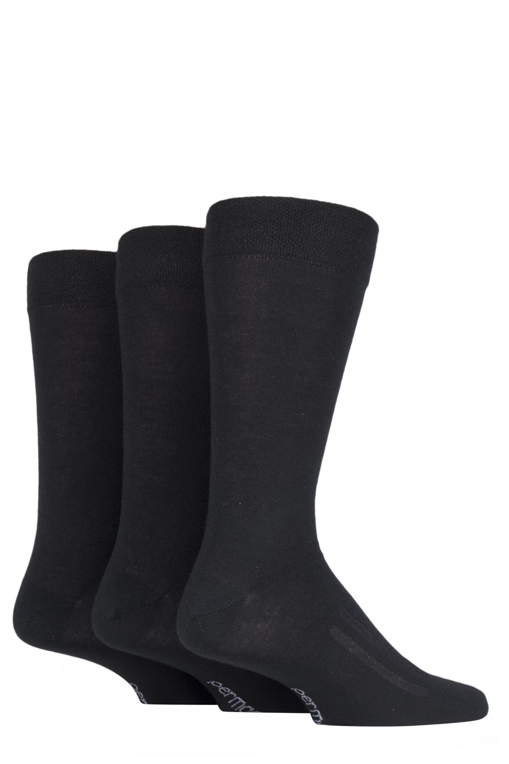 Mens and Women's 3 Pair SOCKSHOP PermaCool Evaporation Cooling Socks Black 12-14 Unisex