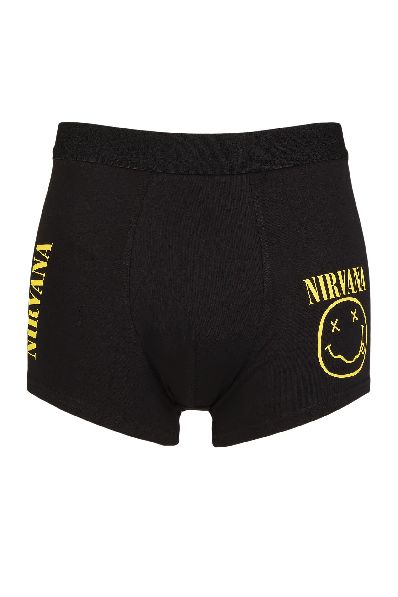 SOCKSHOP Music Collection 1 Pack Nirvana Boxer Shorts Black XX