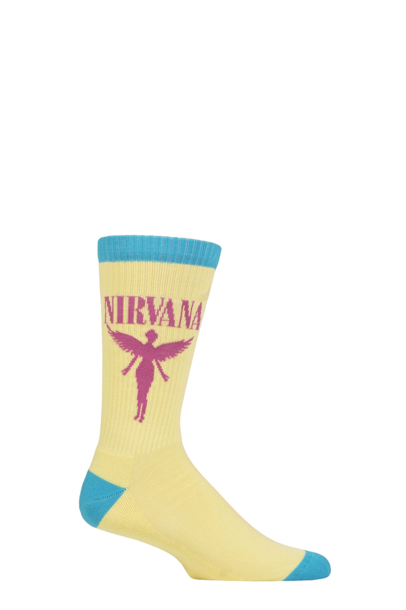 SOCKSHOP Music Collection 1 Pair Nirvana Cotton Socks Angelic One Size