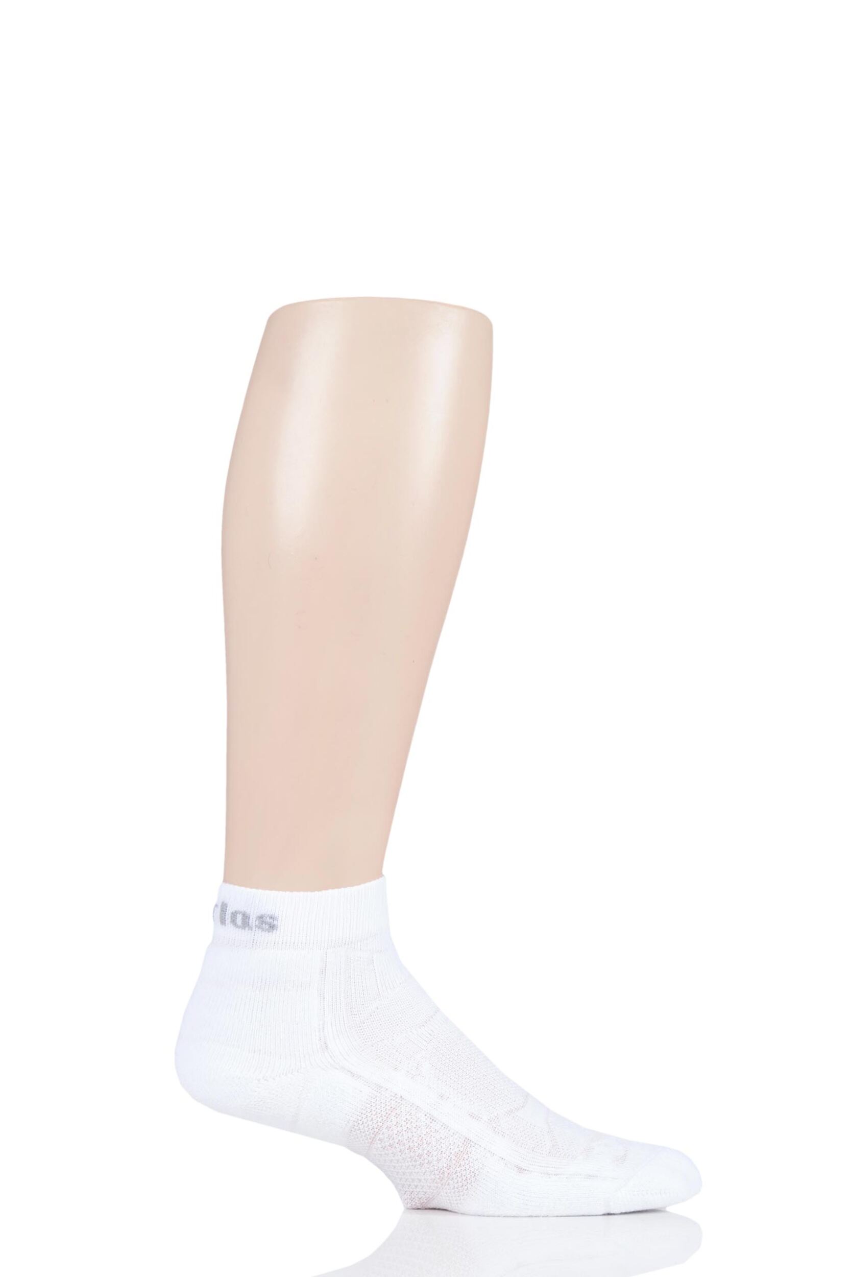 1 Pair White Outdoor Athlete Walking Socks Unisex 10-11 Unisex - Thorlos