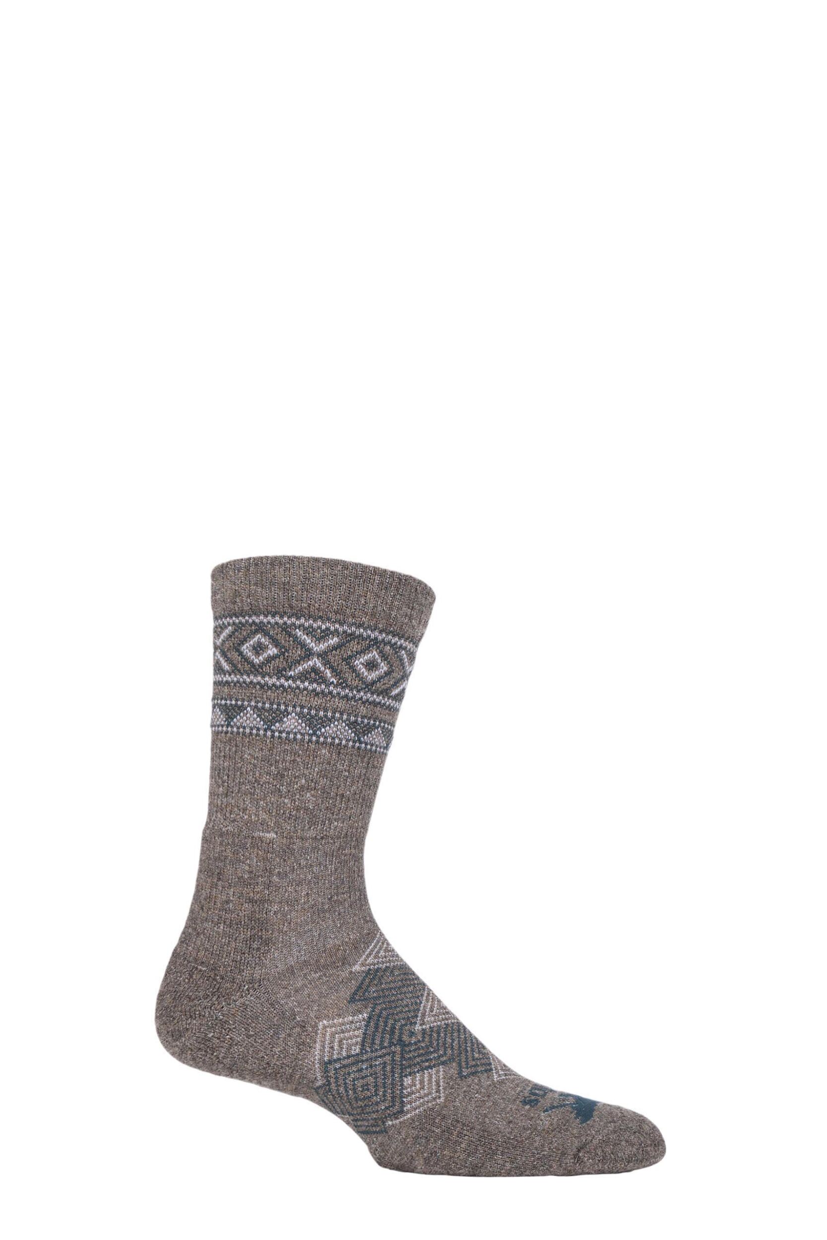 1 Pair Hazelnut Outdoor Traveller Walking Socks Unisex 3.5-5 Unisex - Thorlos