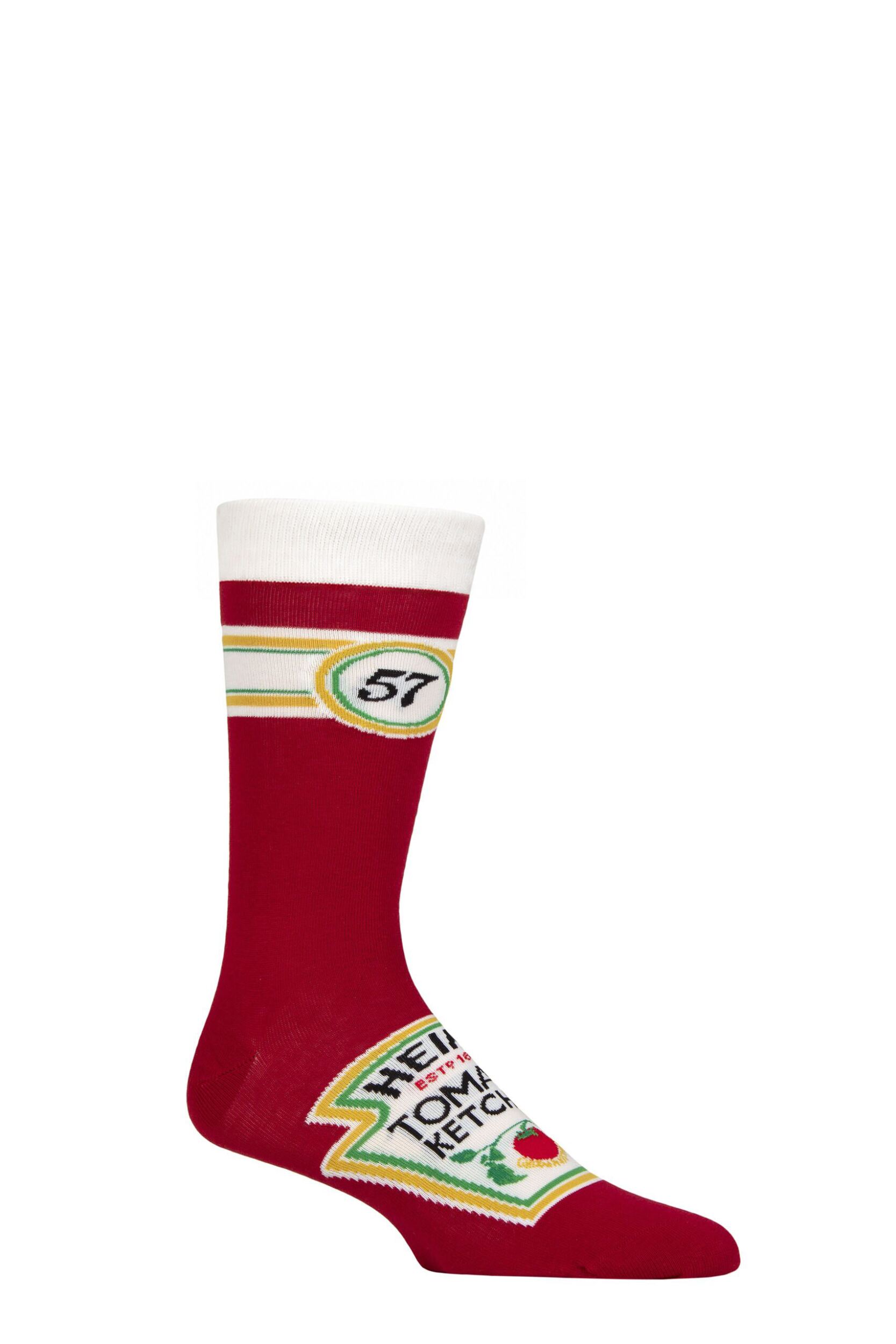 Roys Boys 1 Pair Heinz Tomato Ketchup Socks Multi UK 4