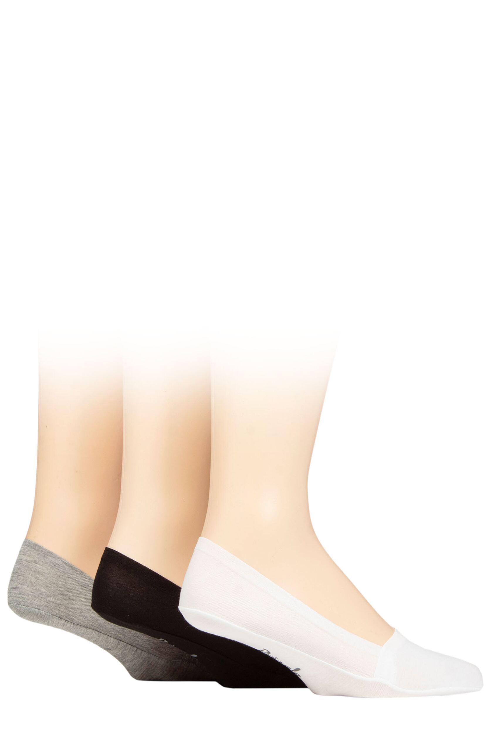 Mens 3 Pair Pringle Bamboo Loafer Socks Assorted UK 7-11