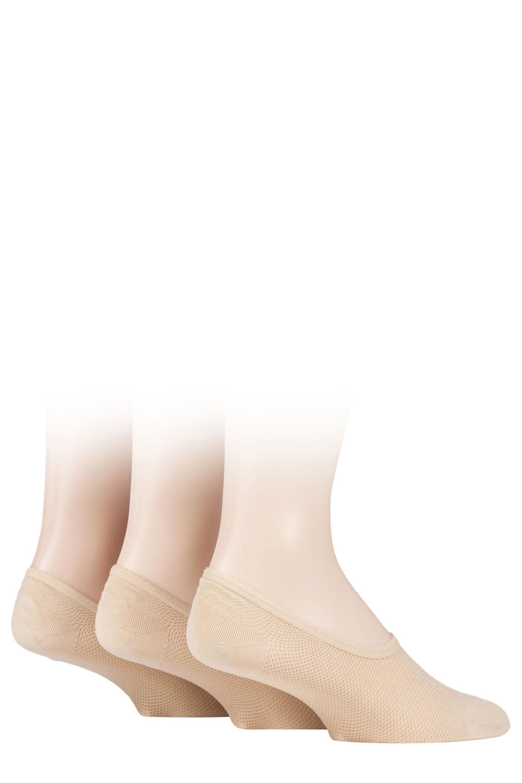 3 Pair Beige Greenlock Shoe Liners Men's 7-11 Mens - Pringle