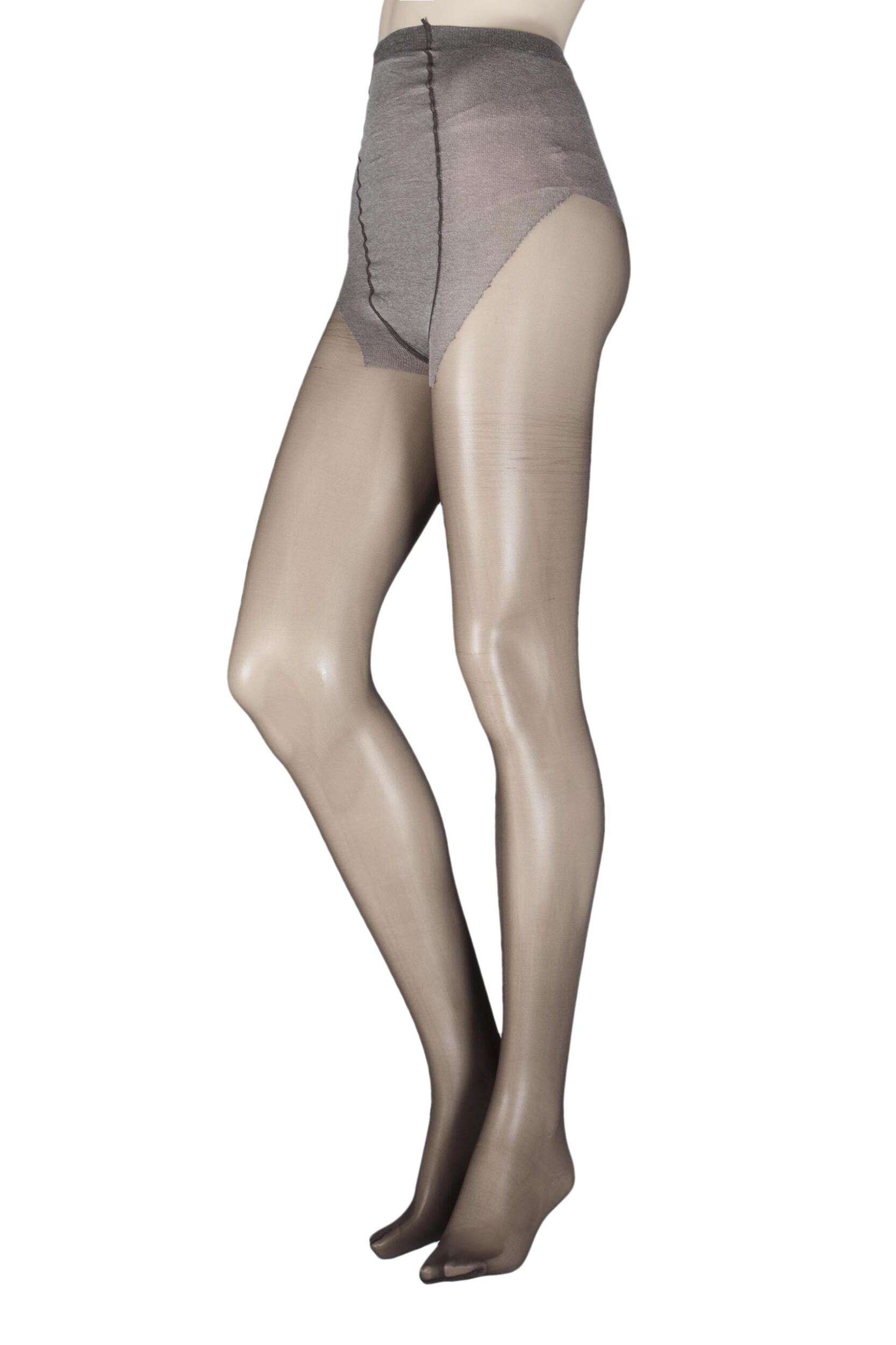 1 Pair Dark Brown Perdue 20 Maternity Tights Ladies Small - Trasparenze