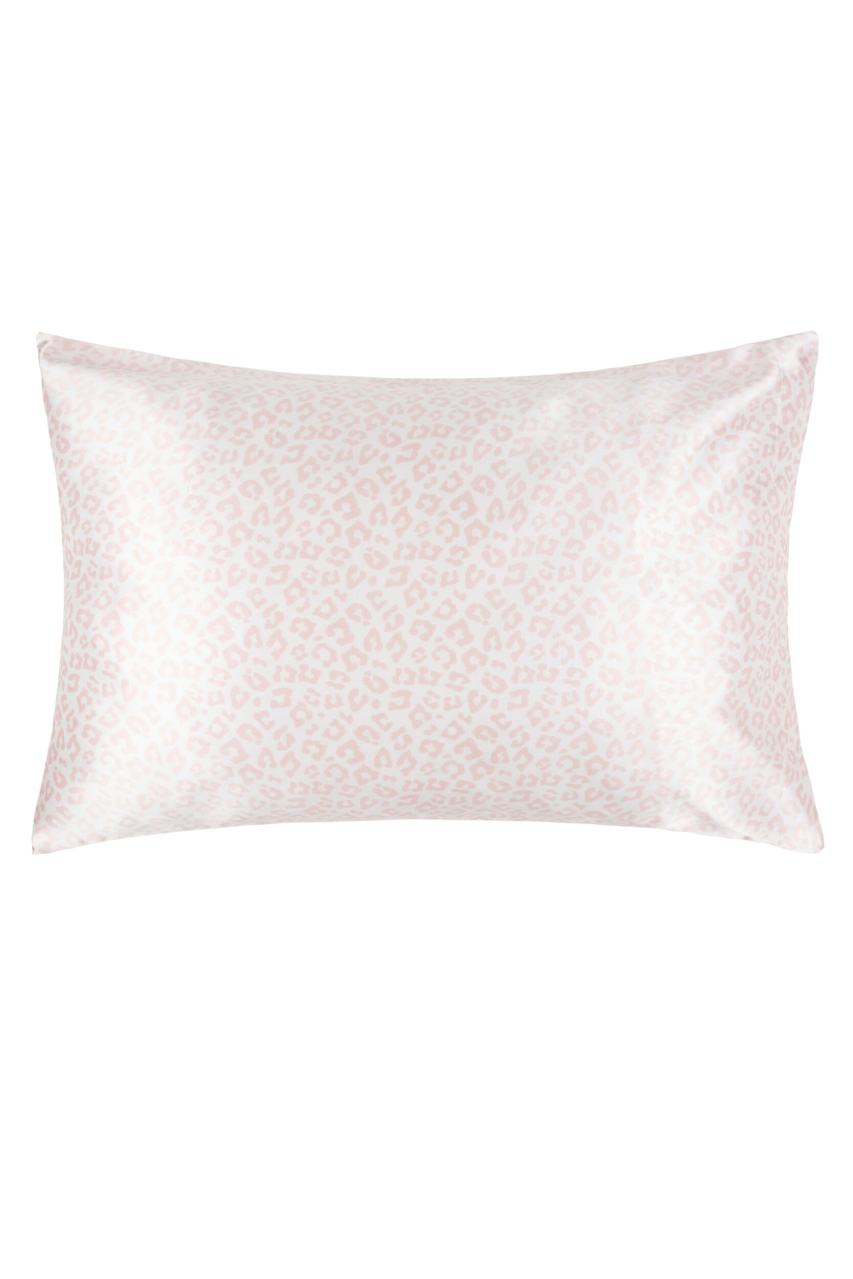 Cocoonzzz Luxury 100% Mulberry Silk Pillowcase Leopard Pink 51cm x 76cm