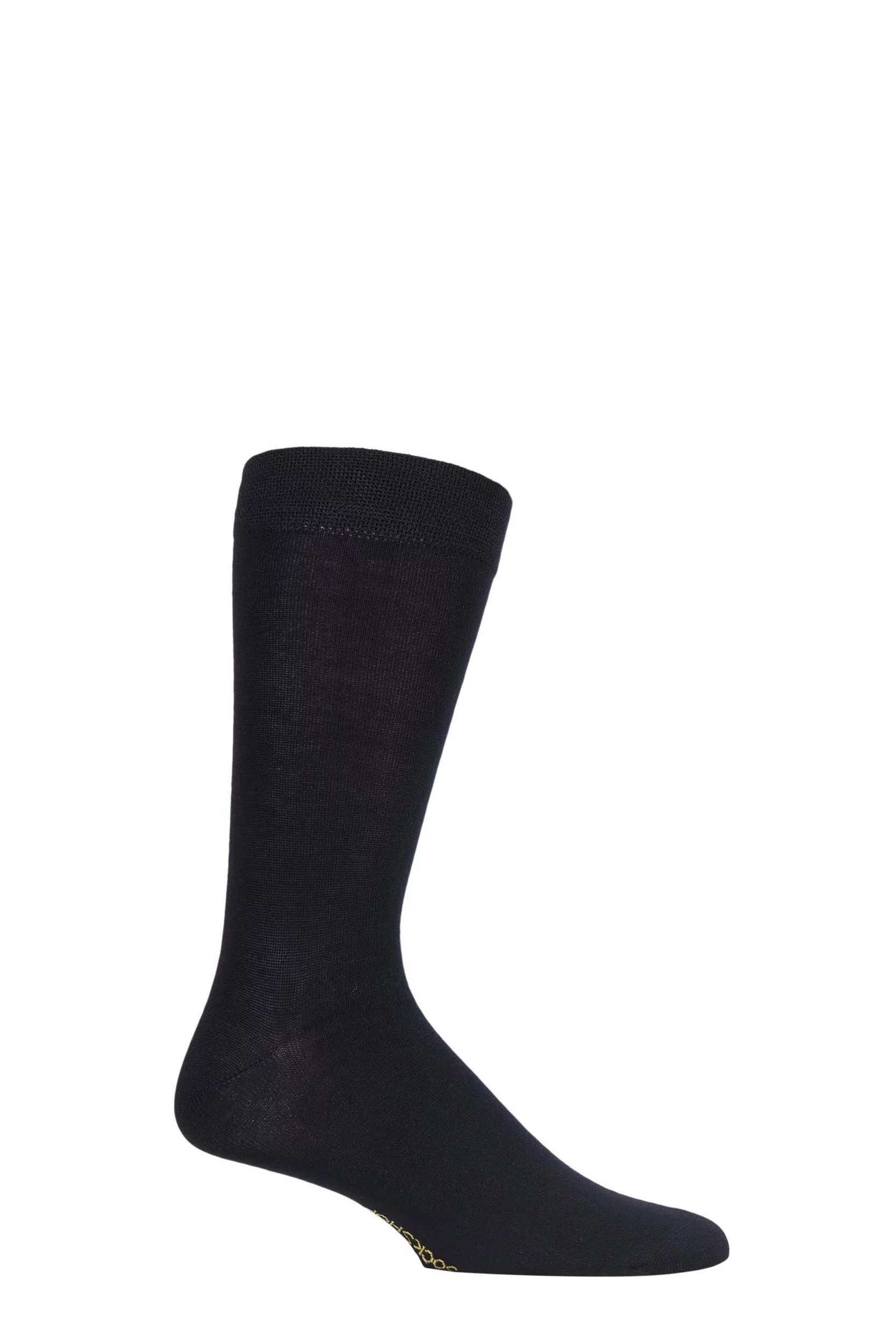 1 Pair Back In Black Colour Burst Bamboo Socks with Smooth Toe Seams Men's 6-11 Mens - SOCKSHOP
