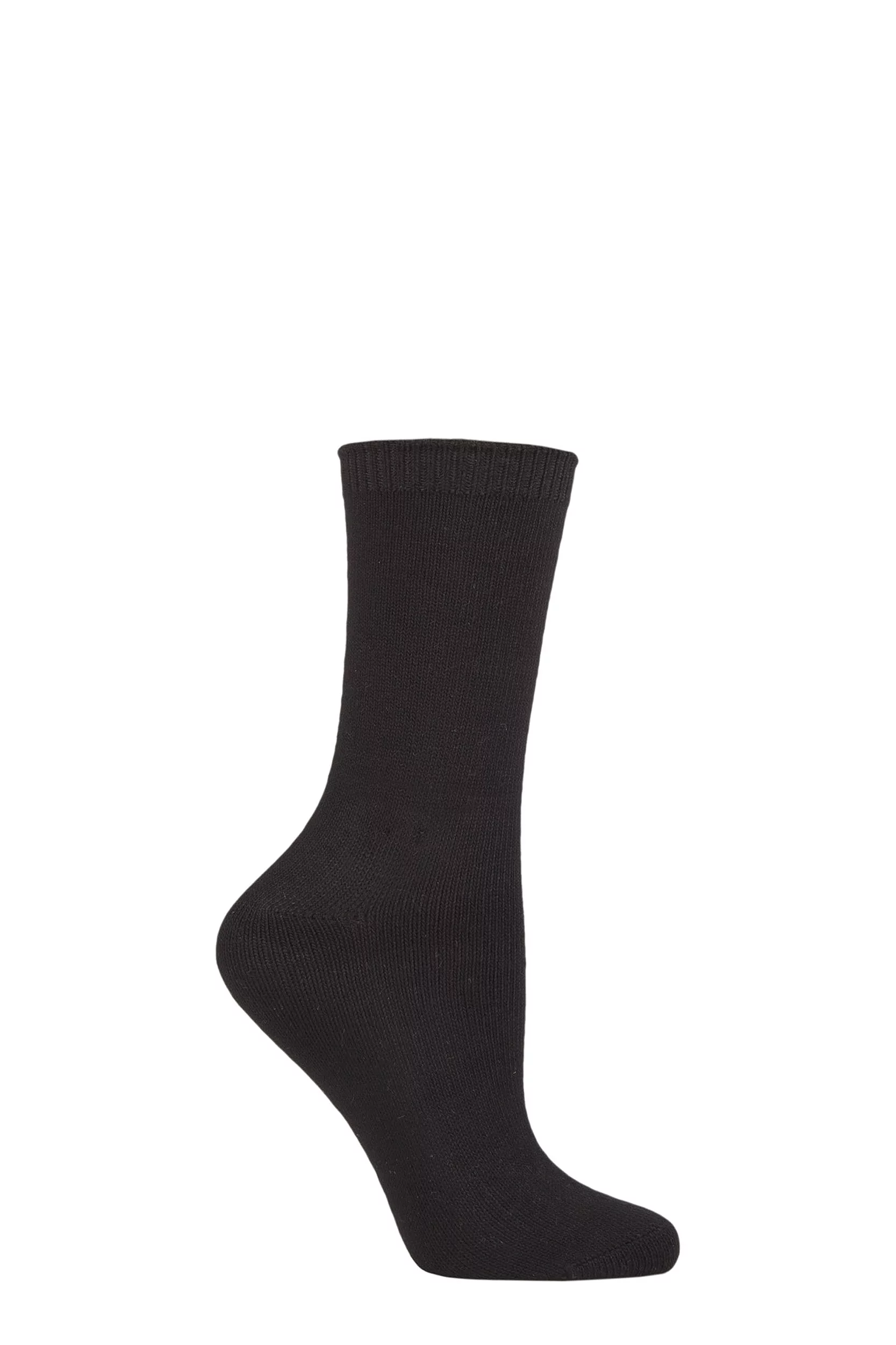 Women's 1 Pair Lazy Panda Colour Burst Leisure Weight Bamboo Socks Black 4-8 Ladies