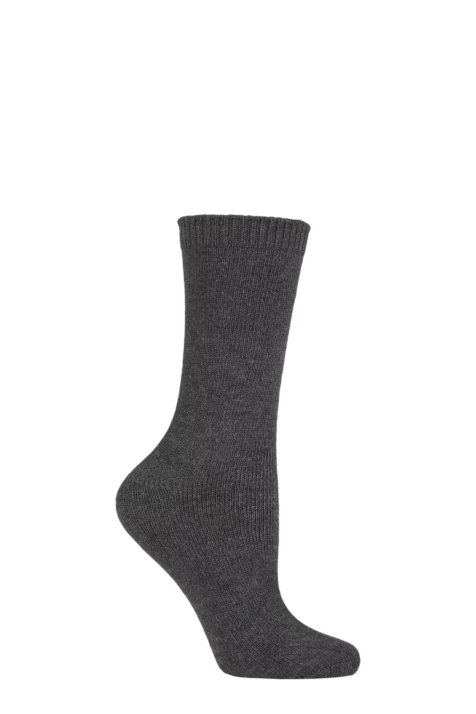 Women's 1 Pair Lazy Panda Colour Burst Leisure Weight Bamboo Socks Charcoal 4-8 Ladies