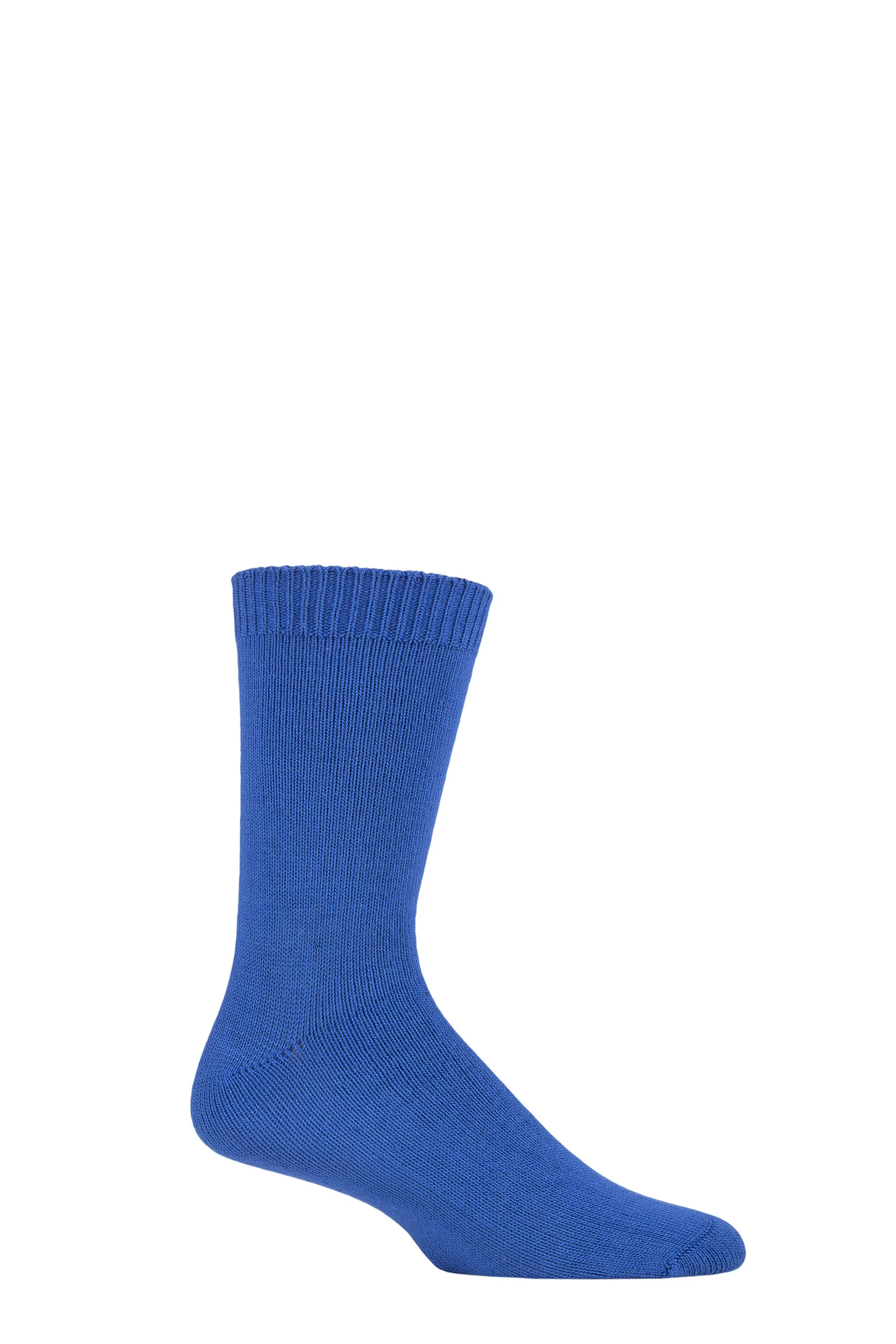 Mens 1 Pair Lazy Panda Colour Burst Leisure Weight Bamboo Socks Blue 12-14 Mens
