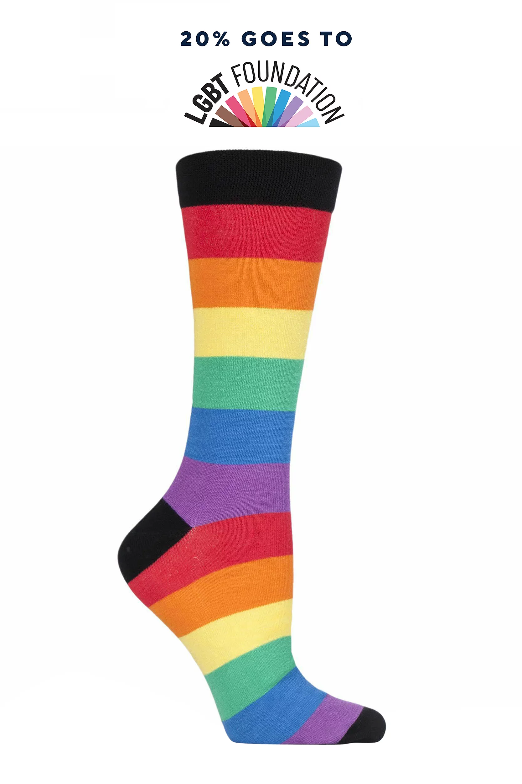 1 Pair Pride Pride Rainbow Love is Love Socks Unisex 7-11 Unisex - SOCKSHOP