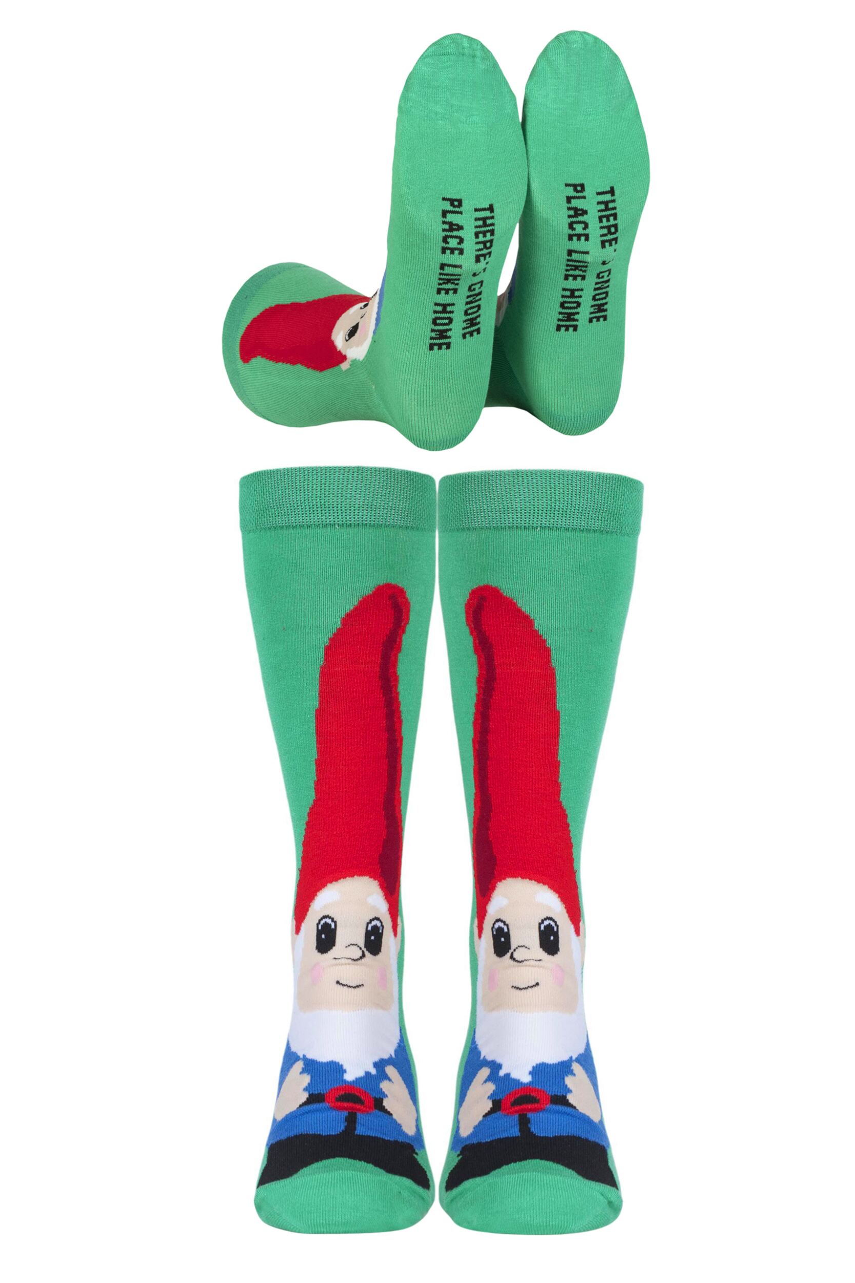 Image of Mens and Women's SOCKSHOP 1 Pair Lazy Panda Bamboo Fun & Novelty Socks Gnome Mens