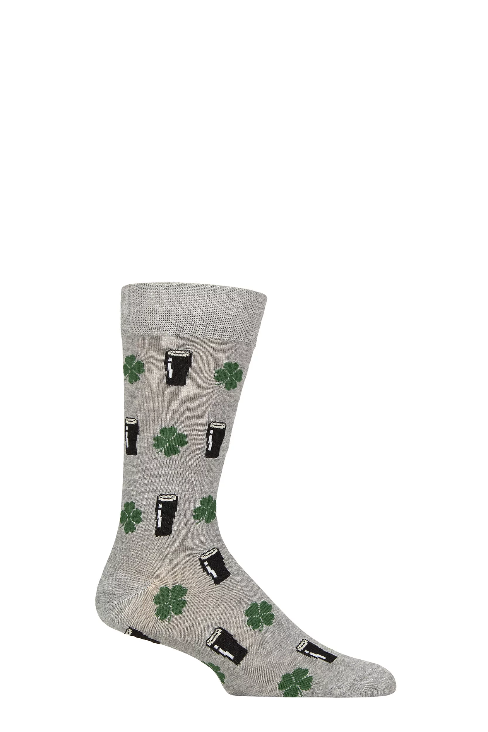 Mens and Women's SOCKSHOP 1 Pair Lazy Panda Bamboo Fun & Novelty Socks Stout / Shamrock 4