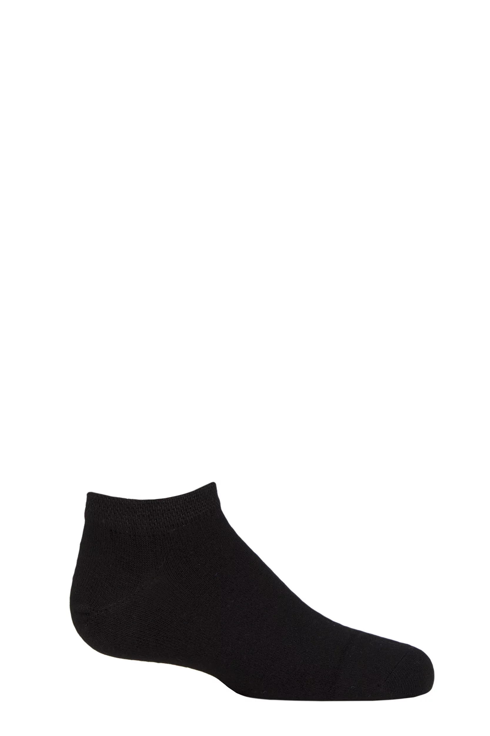Boys and Girls 1 Pair SOCKSHOP Plain Bamboo Trainer Socks with Smooth Toe Seams Black 12.5-3.5 Kids (8-12 Years)