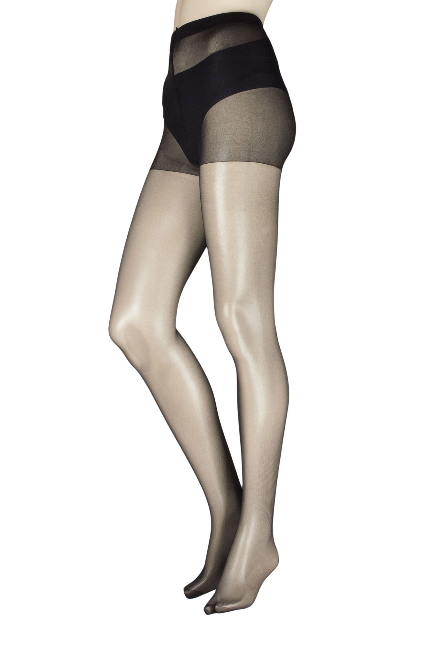 Image of Ladies  Pair SOCKSHOP  Denier Sheer Tights Black Medium