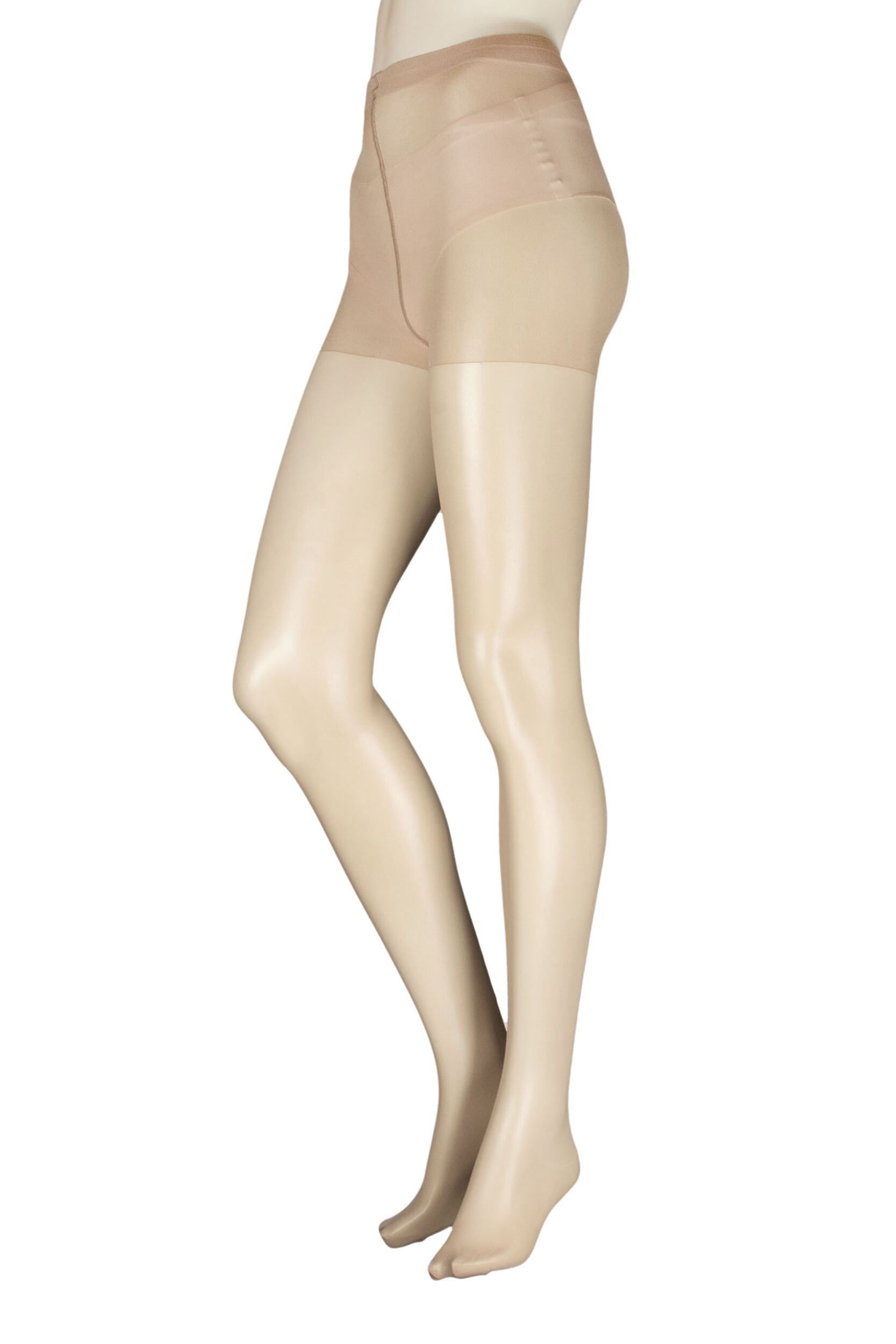 Image of Ladies  Pair SOCKSHOP  Denier Sheer Tights Nude Large