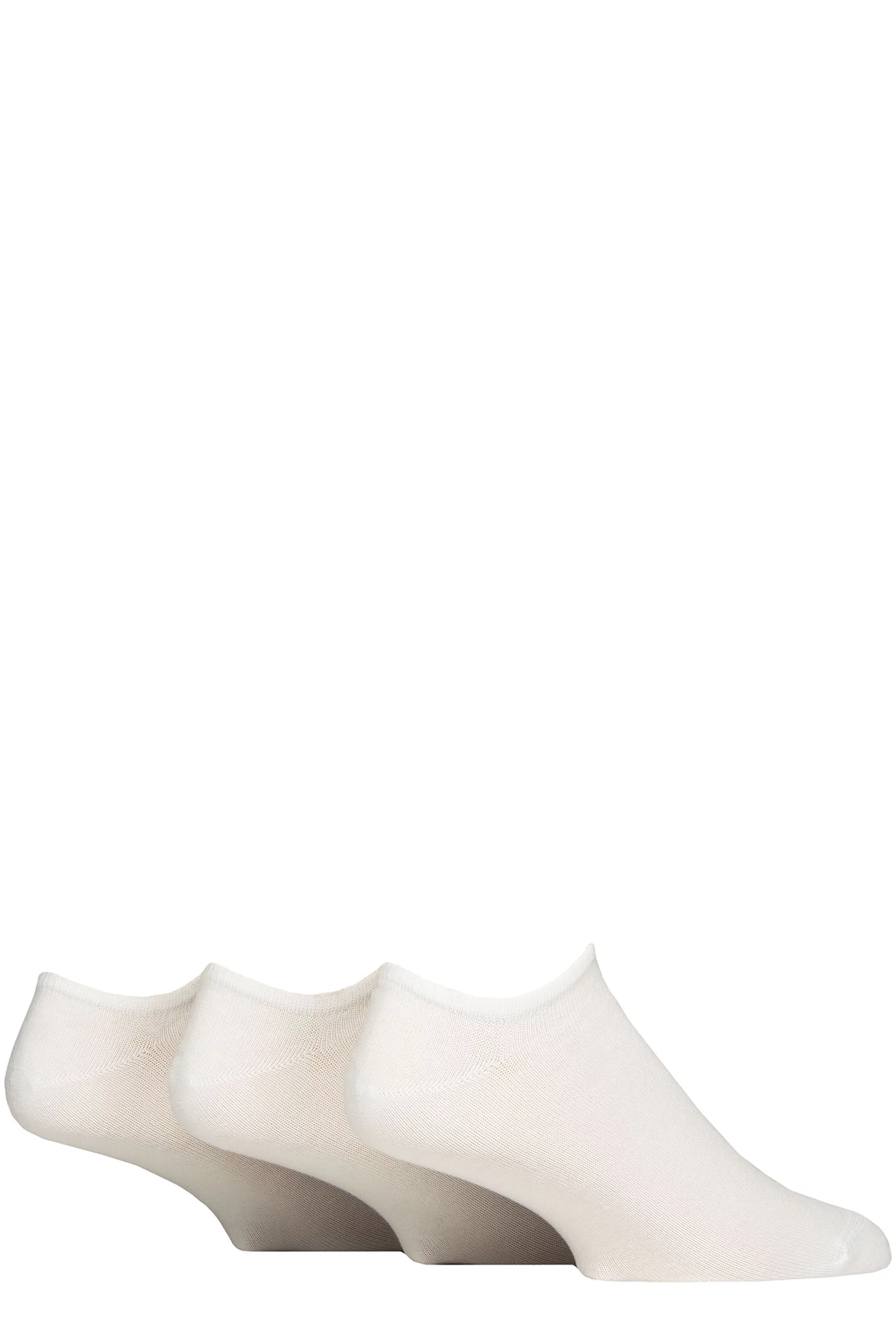 Mens and Women's 3 Pair Reebok Foundation Cotton Trainer Socks White 6.5-8 UK