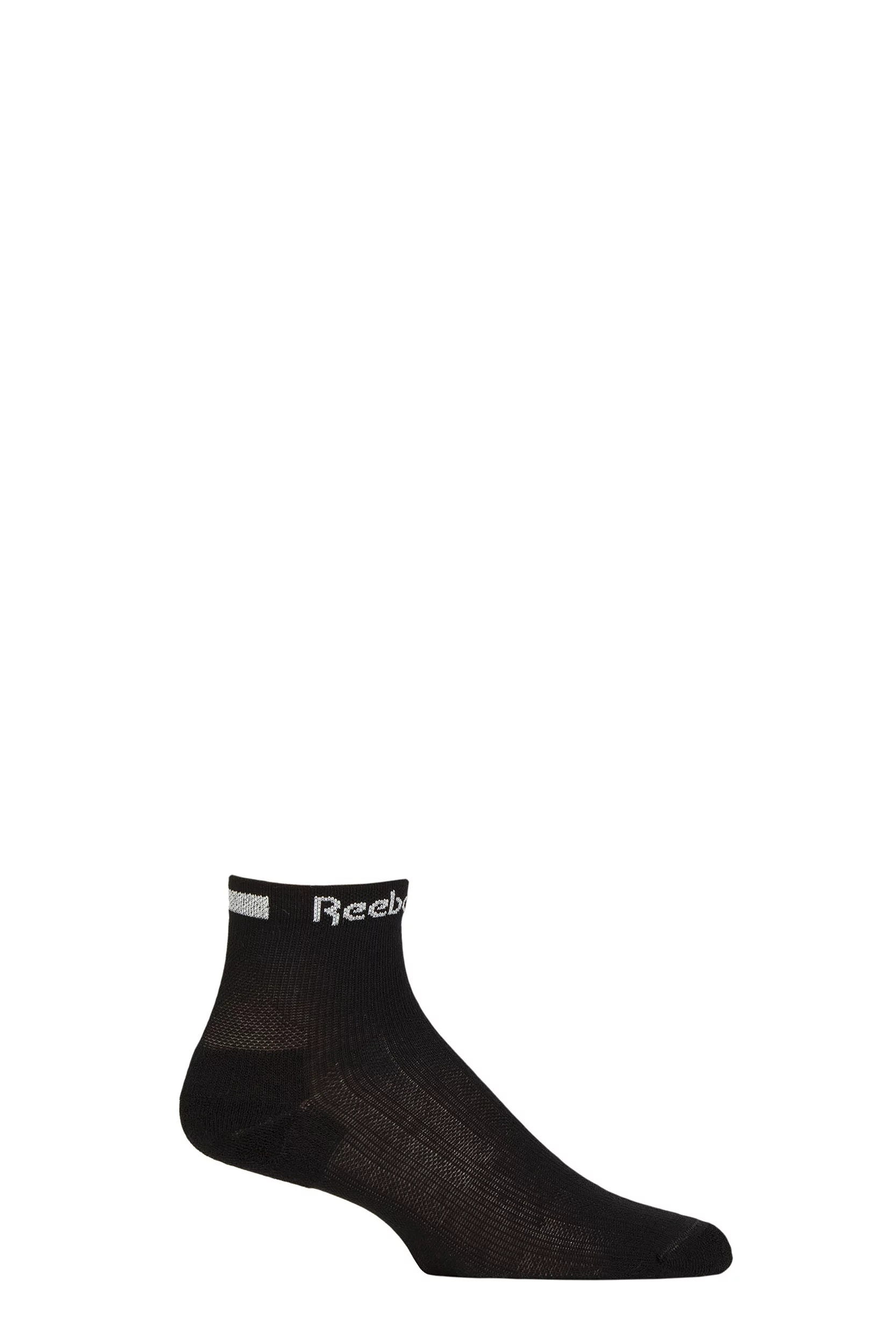 Mens and Women's 1 Pair Reebok Technical Recycled Ankle Technical Running/Cycling Socks Black 4.5-6 UK