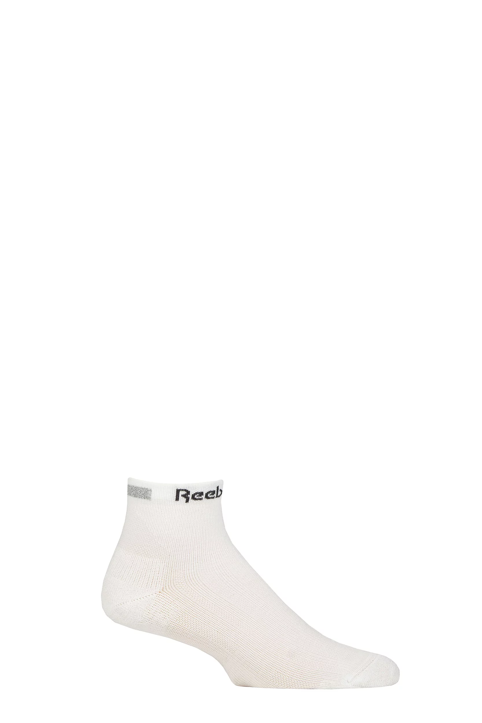 Mens and Women's 1 Pair Reebok Technical Recycled Ankle Technical Running/Cycling Socks White 6.5-8 UK
