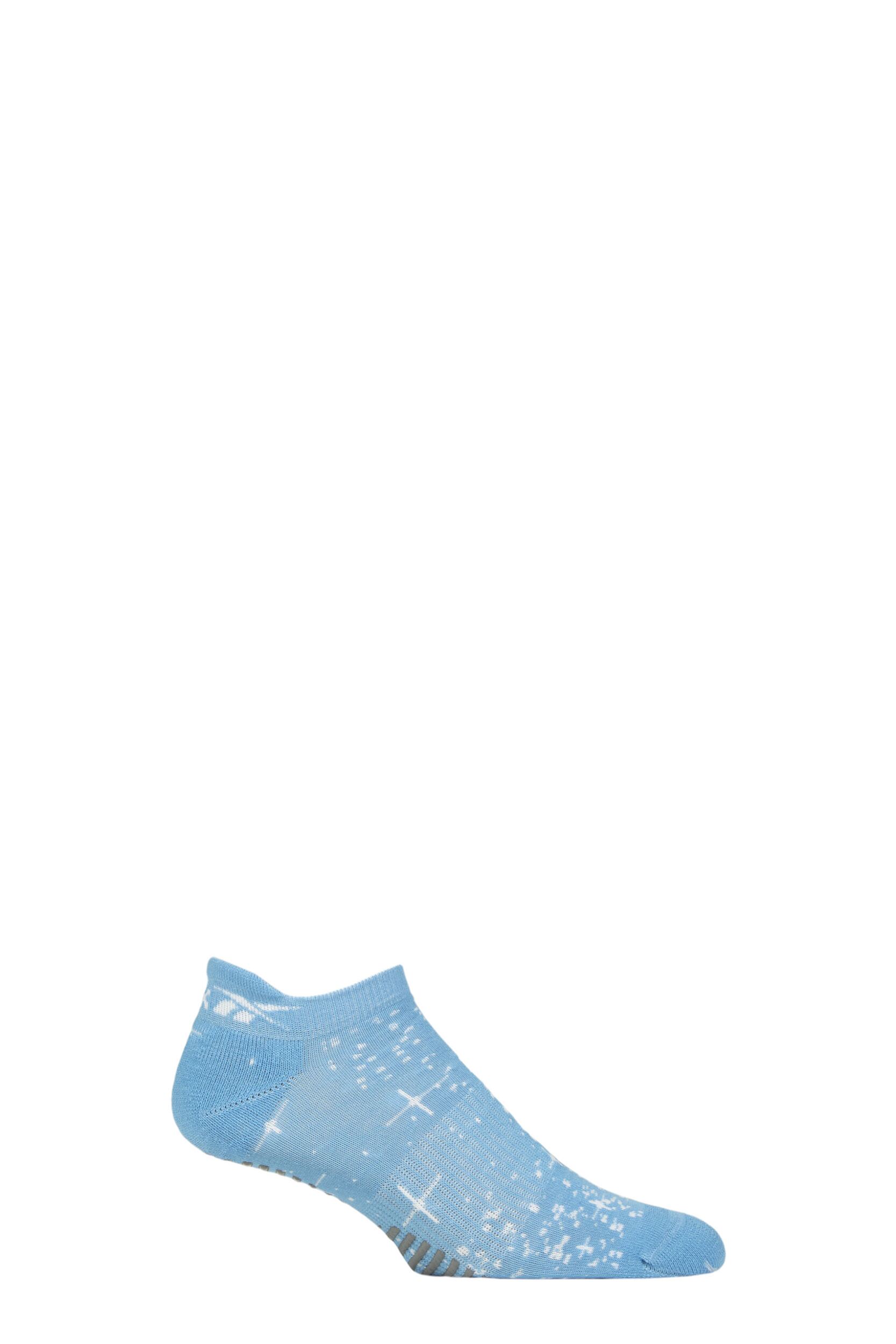 Mens and Women's 1 Pair Reebok Technical Cotton Trainer Technical Yoga Socks Blue 2.5-3.5 UK