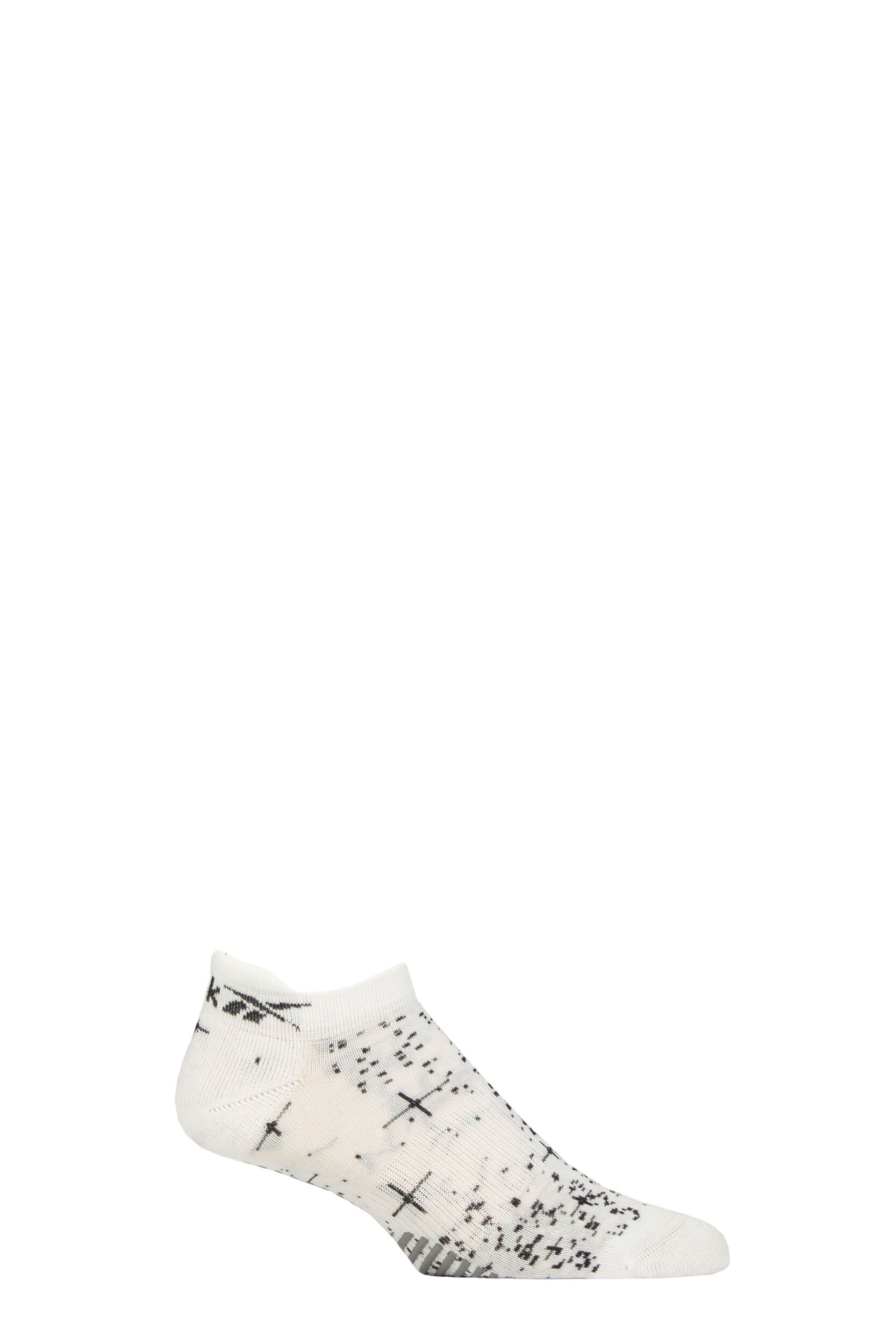 Mens and Women's 1 Pair Reebok Technical Cotton Trainer Technical Yoga Socks White 2.5-3.5 UK