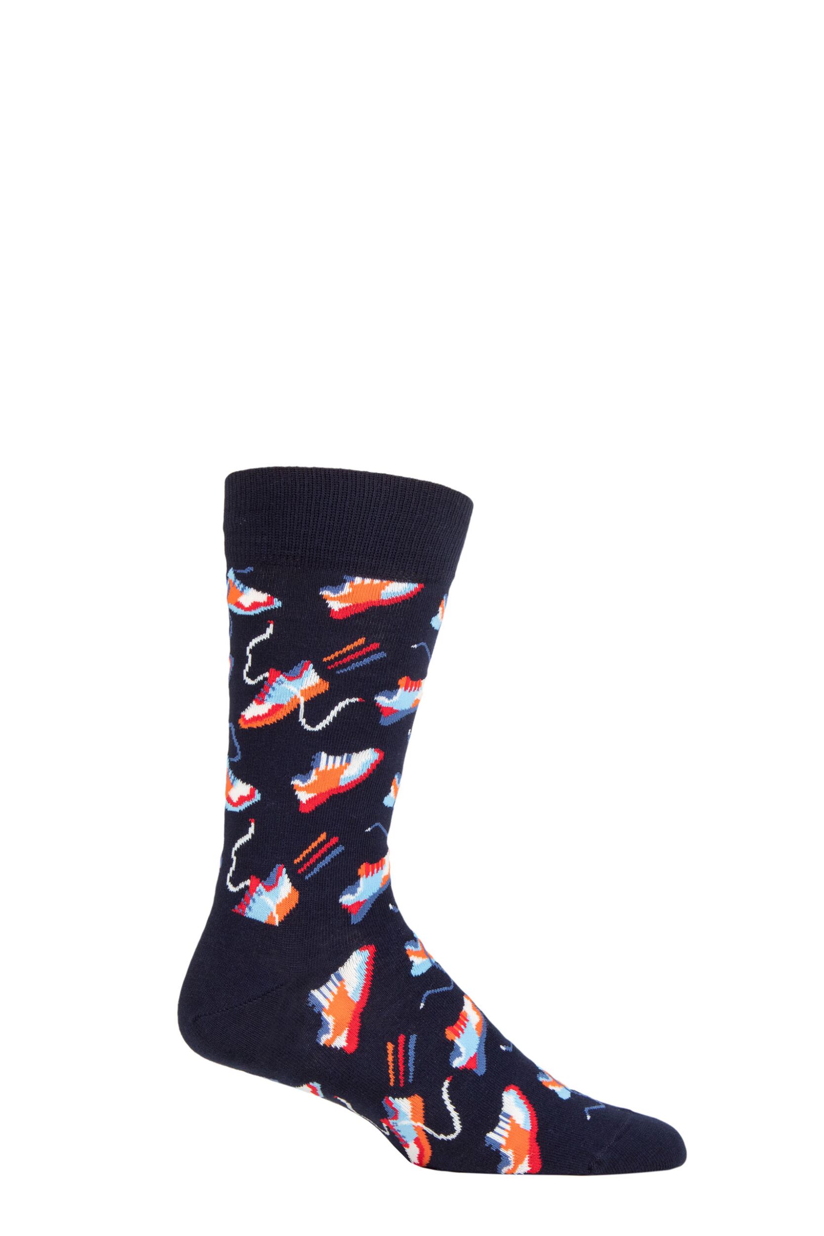 Happy Socks 1 Pair Run For It Socks Multi 4-7 Unisex