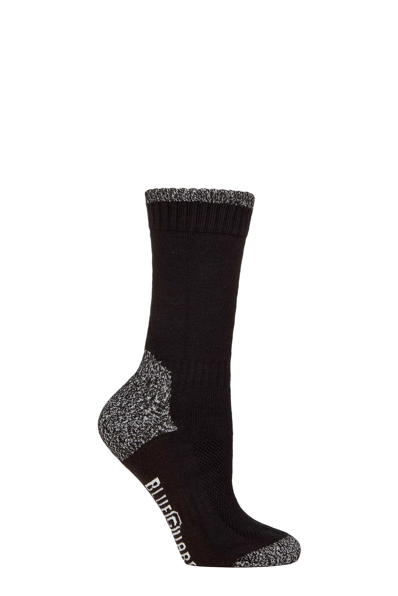 Women's 1 Pair SOCKSHOP BlueGuard RHS Royal Horticultural Society Cotton Gardening Boot Socks Black 4