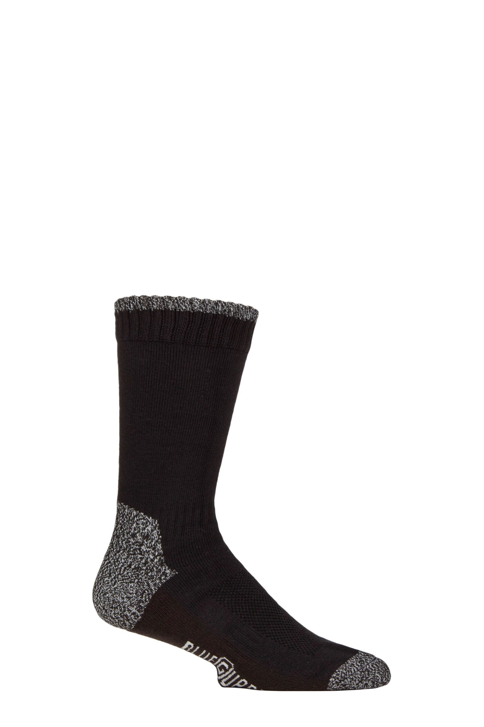Image of Mens 1 Pair SOCKSHOP BlueGuard RHS Royal Horticultural Society Cotton Gardening Boot Socks Black 6-11