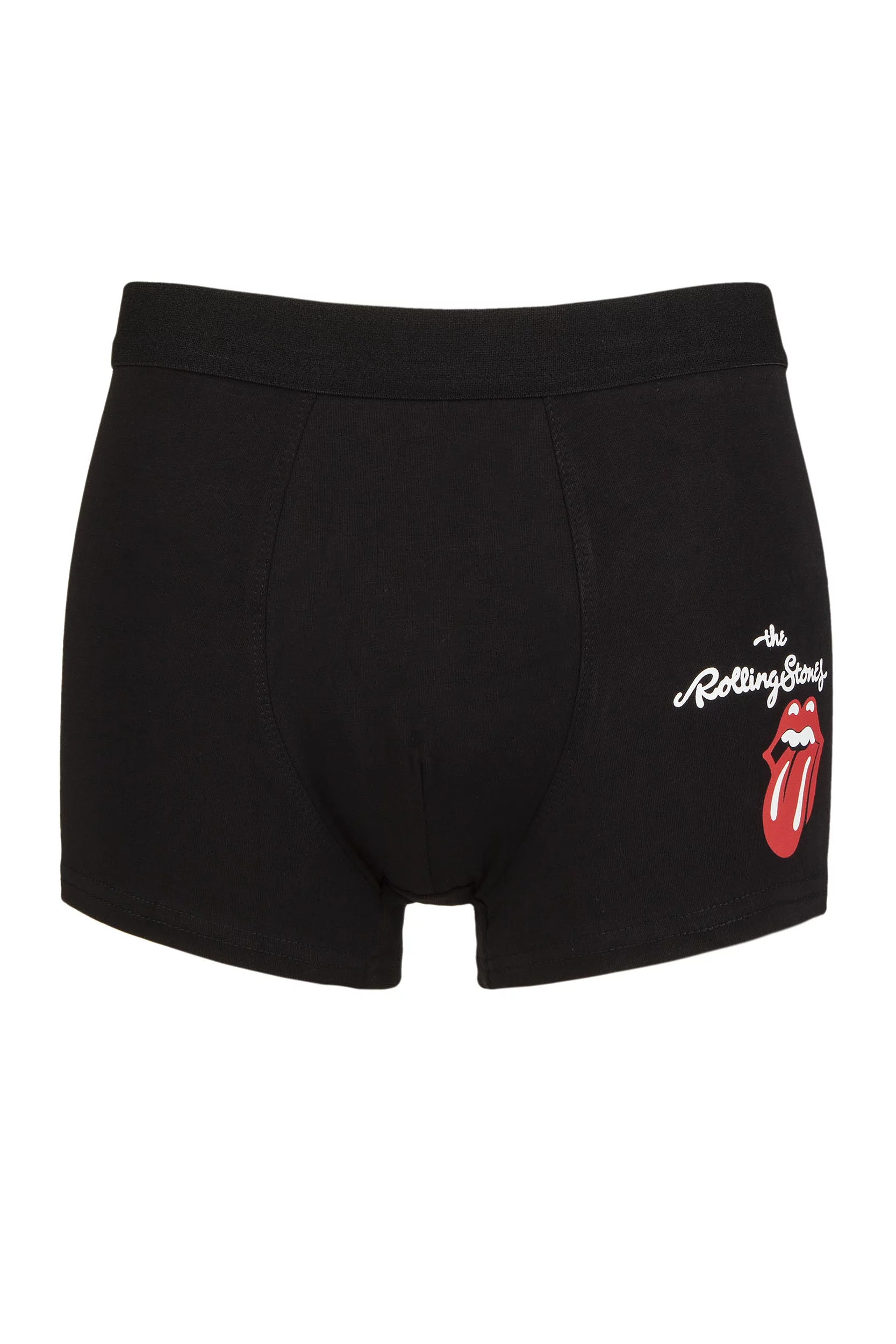SOCKSHOP Music Collection 1 Pack The Rolling Stones Boxer Shorts Black Medium