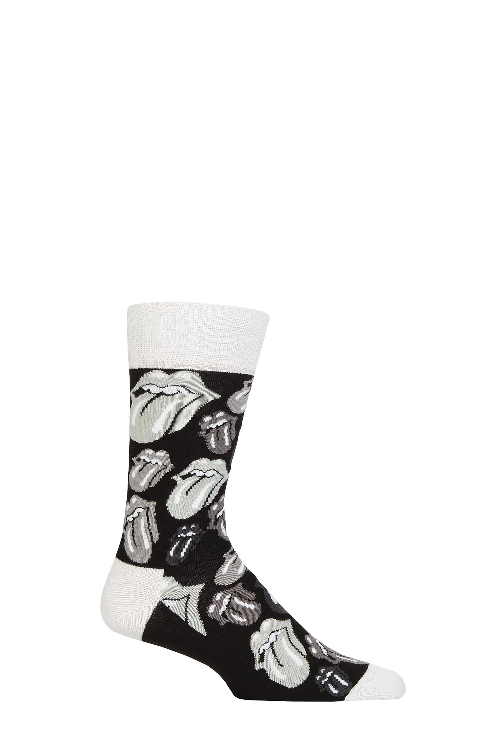 SOCKSHOP Music Collection 1 Pair The Rolling Stones Cotton Socks Classic Tongue