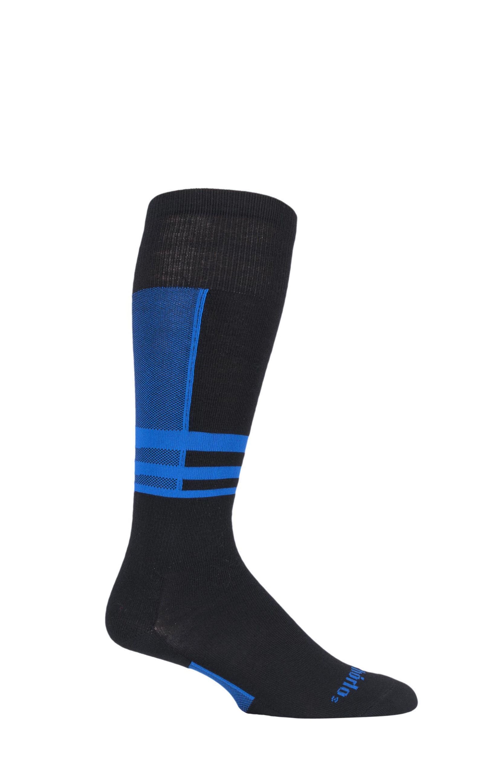 1 Pair Laser Blue Ultra Thin Light Weight Ski Socks Unisex 8-9.5 Unisex - Thorlos