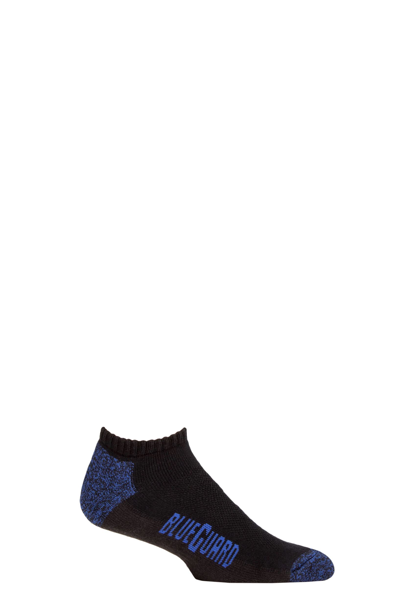 Mens 1 Pair Blueguard Trainer Socks Black 12-14 Mens