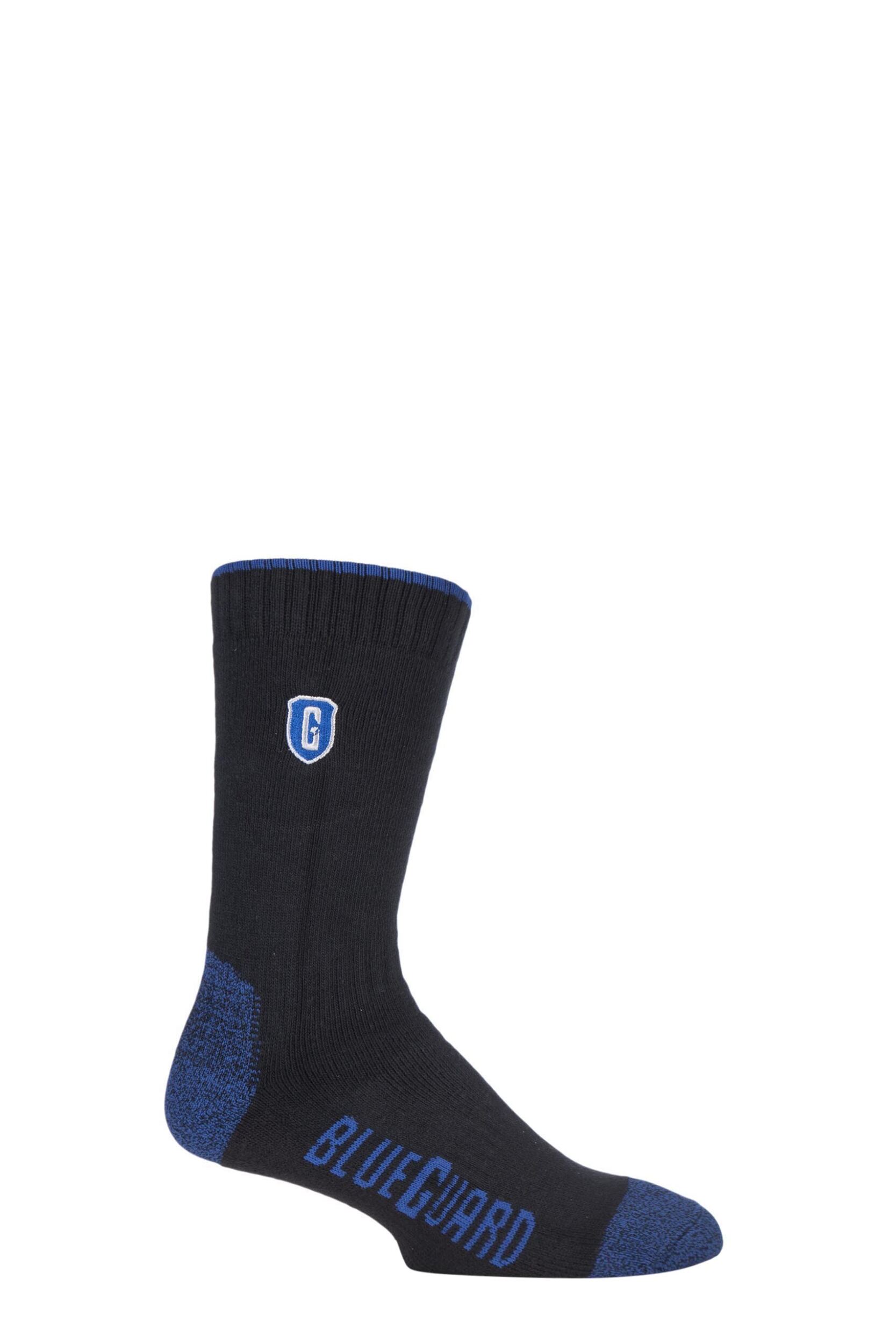 1 Pair Black Anti-Abrasion Durability Socks Men's 12-14 Mens - Blueguard