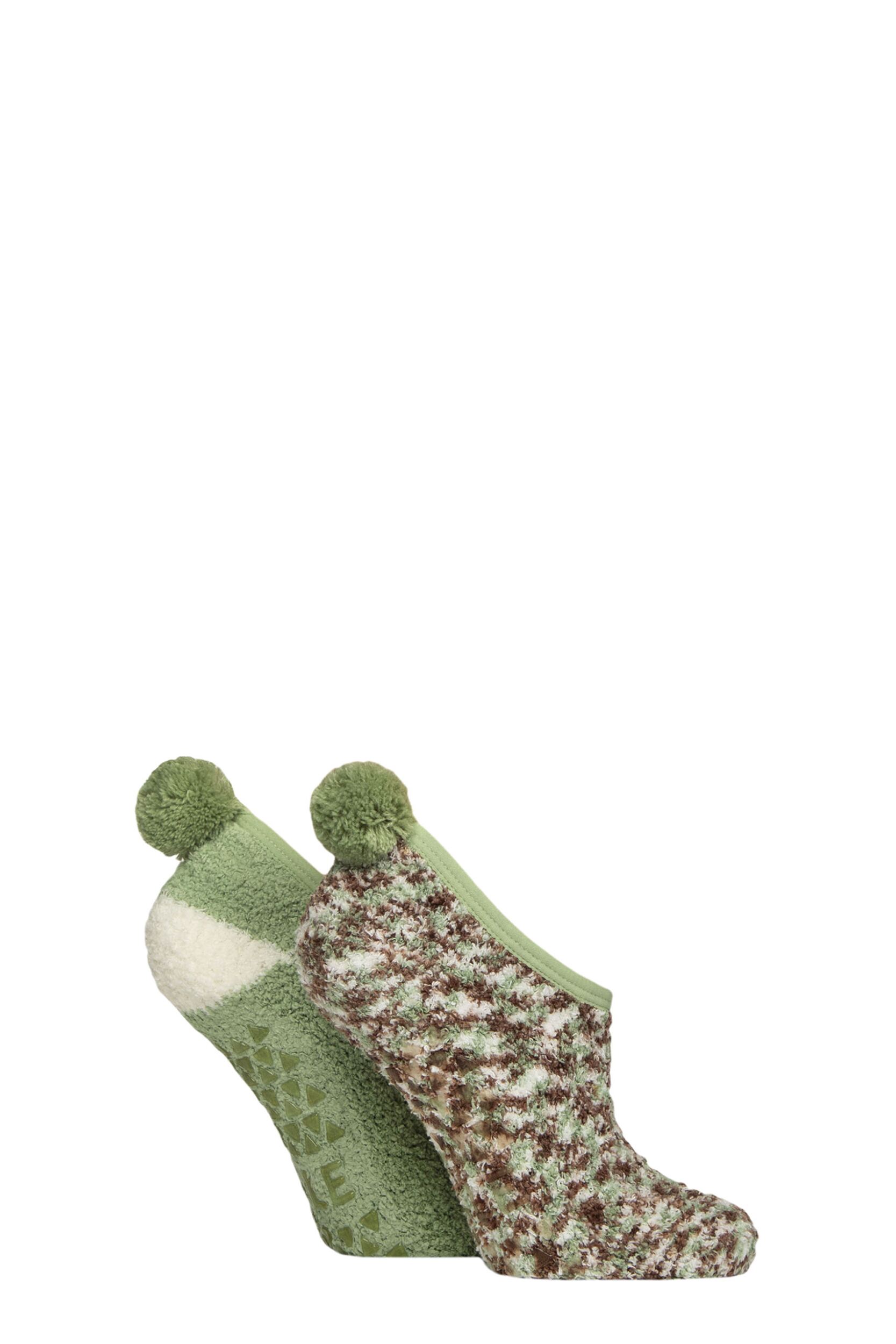 Women's 2 Pair Elle Cosy Mary Jane Socks Forager 4-8