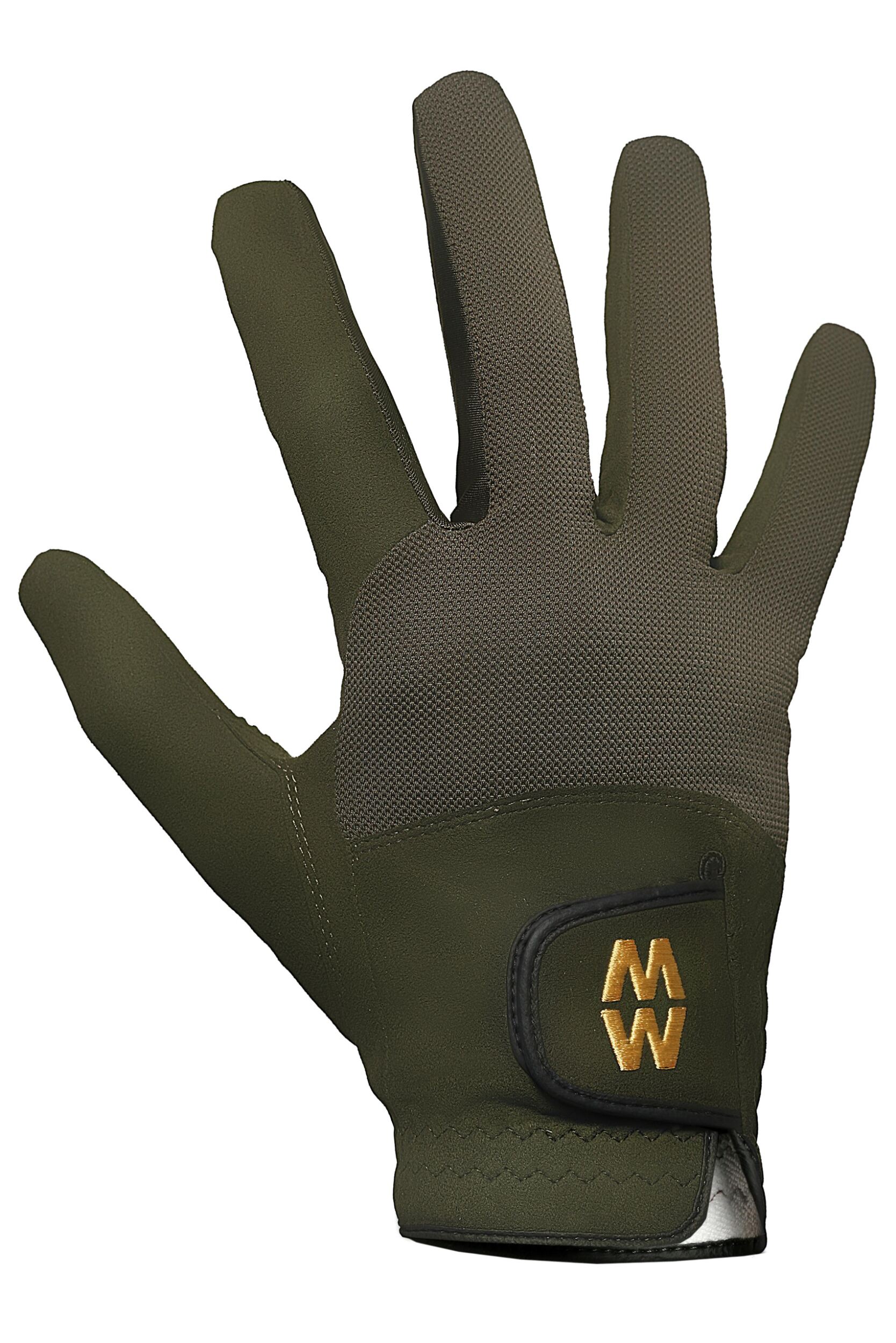Image of 1 Pair Green MacWet Short Mesh Sports Gloves Unisex 7.75 Unisex - Macwet